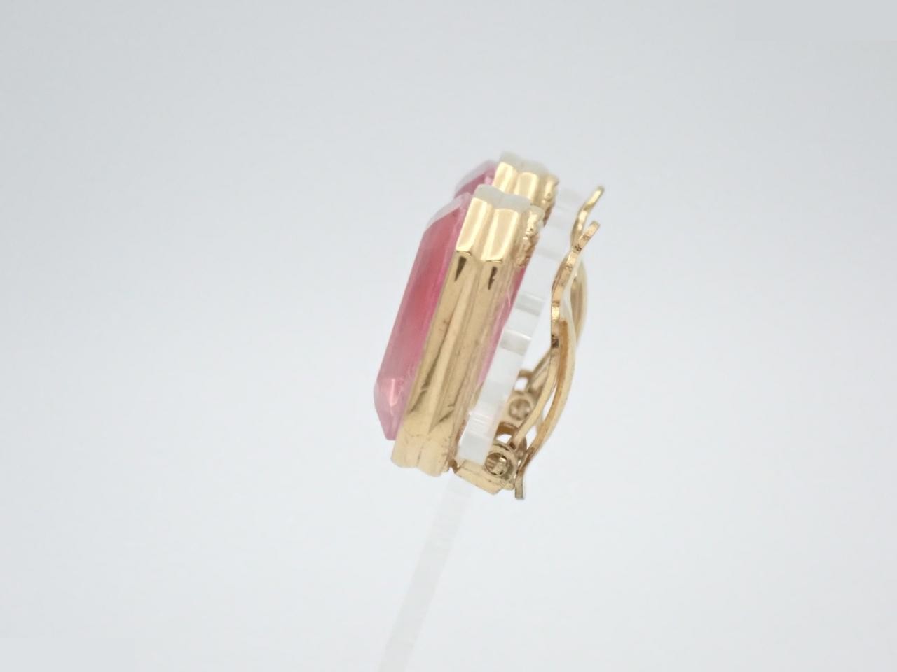 Earrings with colored stones — view 3