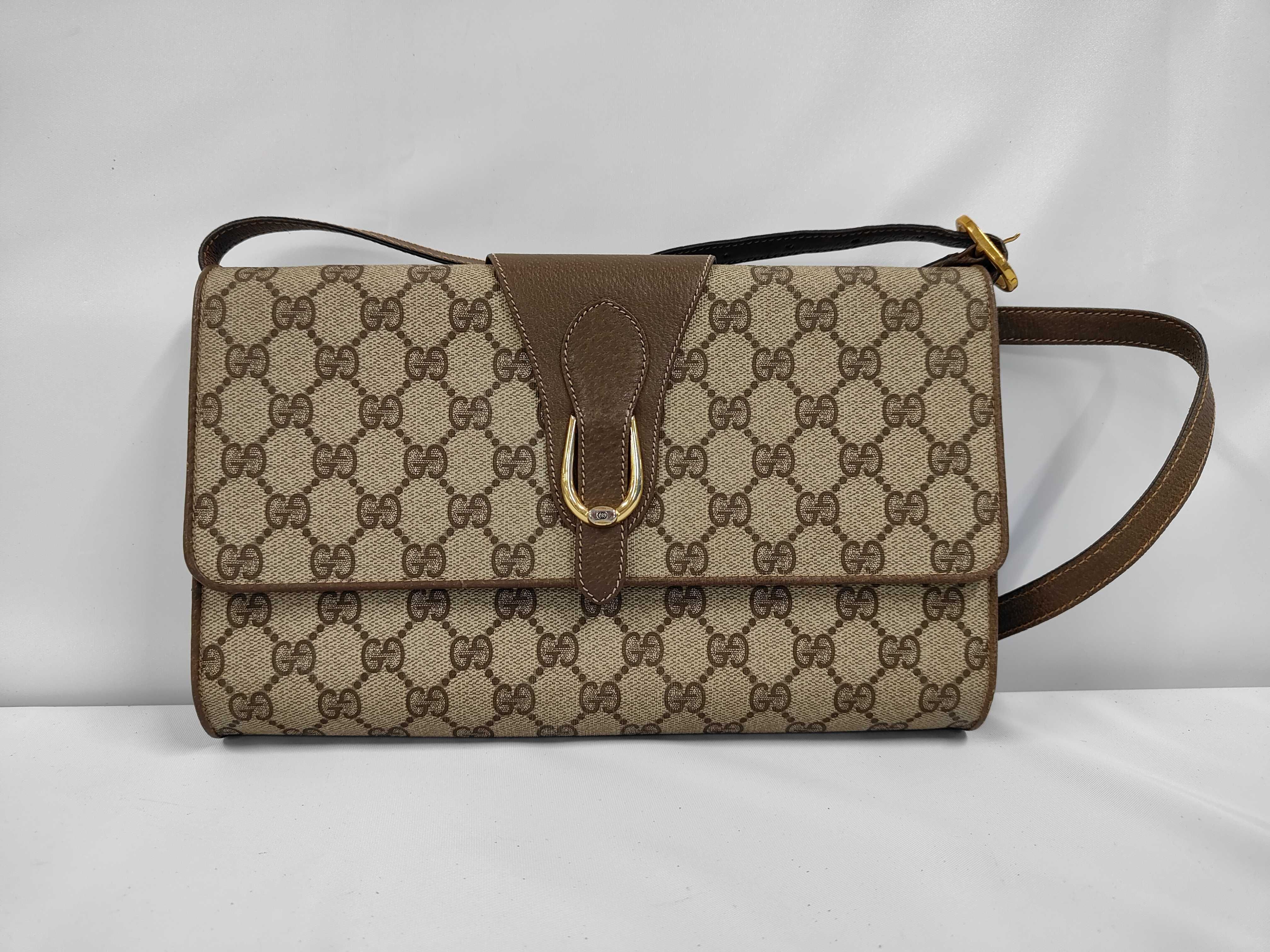 Old Gucci GG Monogram Shoulder Bag