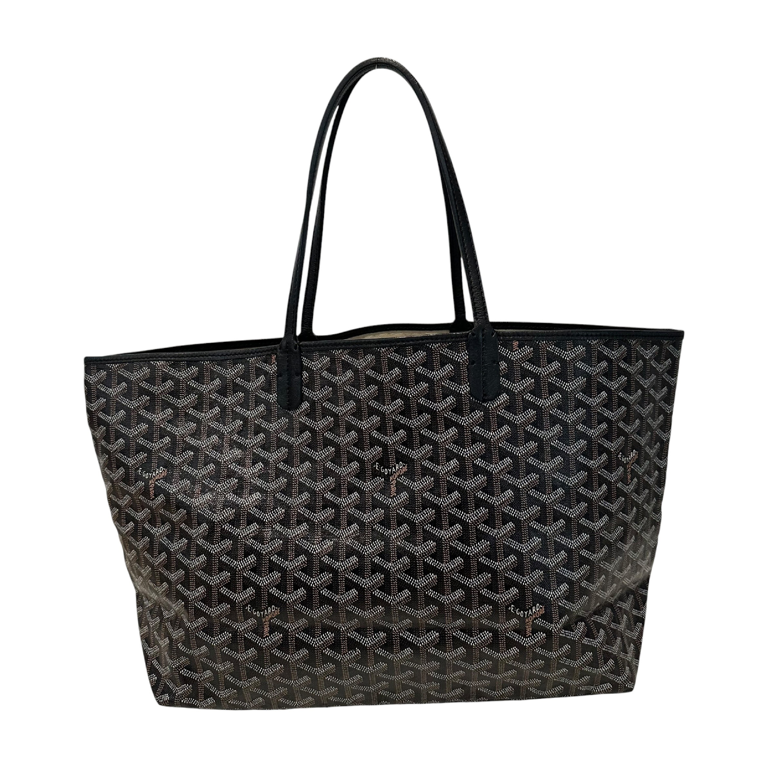 mastermind Saint Louis PM Tote Bag, Herringbone Print, Marquage, Black Tote Bag — view 3