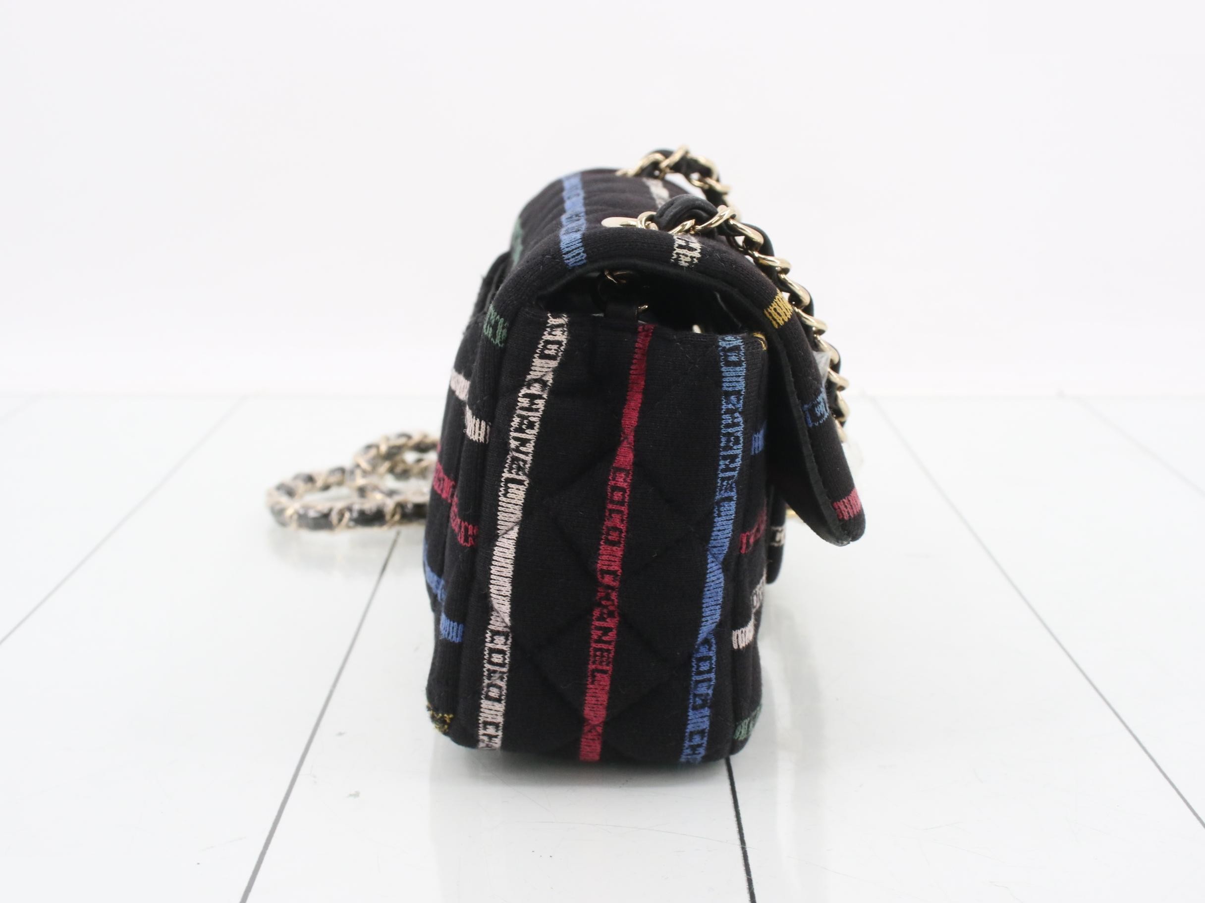 Tweed Mini Matelassé Chain Shoulder Bag — view 4