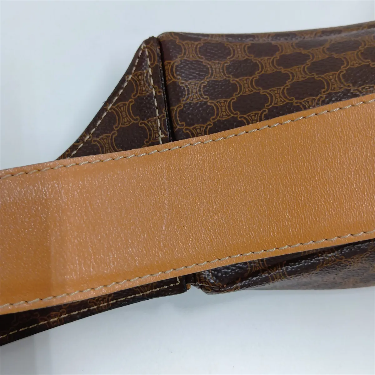 Macadam PVC x Leather Body Bag, Brown — view 13