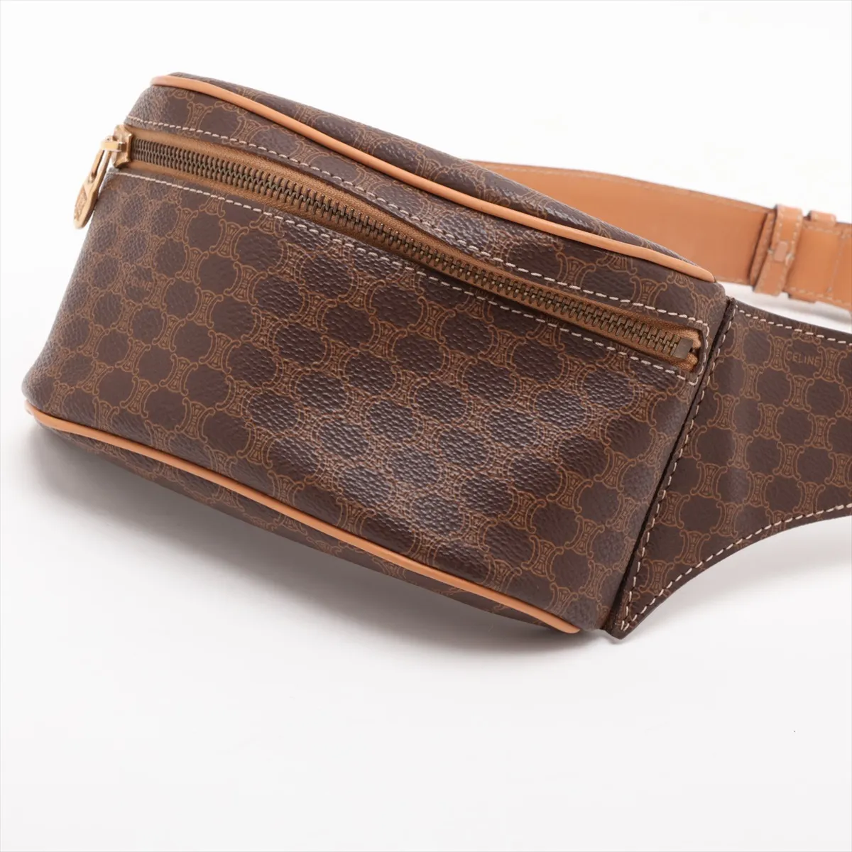 Macadam PVC x Leather Body Bag, Brown — view 3