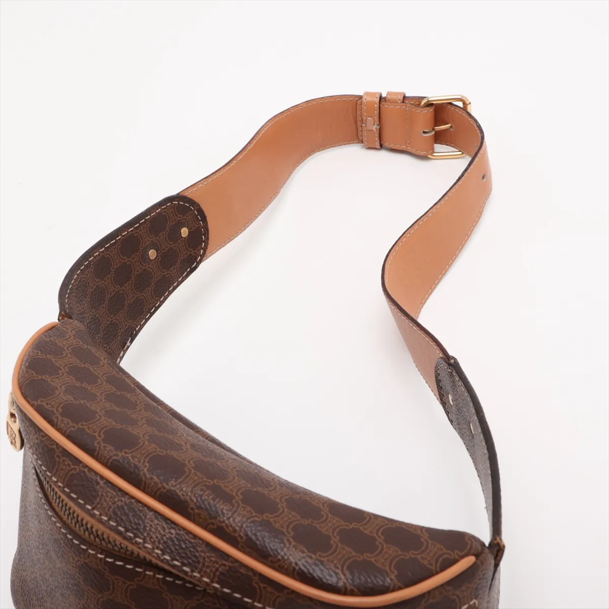 Macadam PVC x Leather Body Bag, Brown — view 5