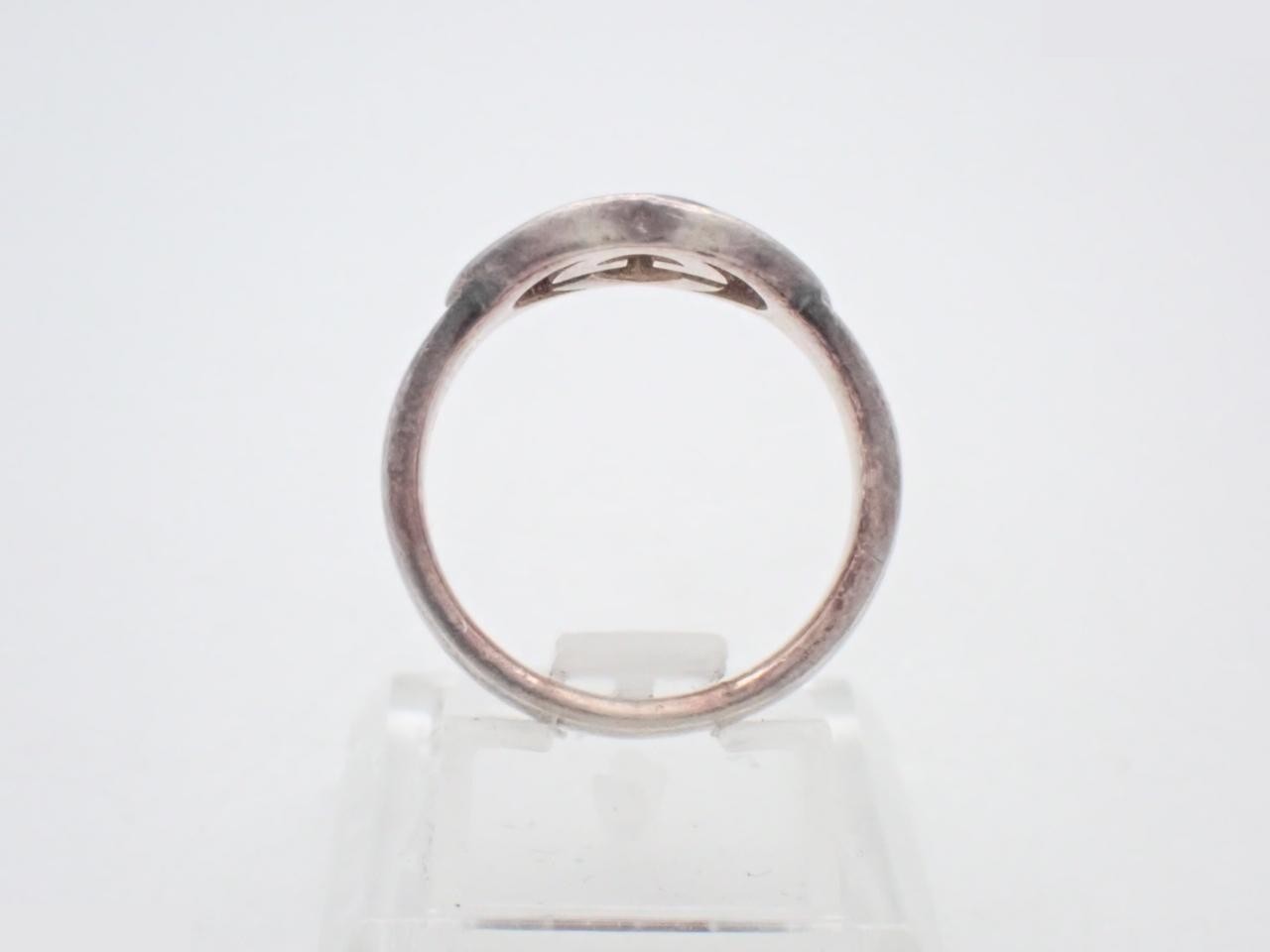 Interlocking G Ring, stamped 14, actual size #13, SV925, 5.7g — view 3