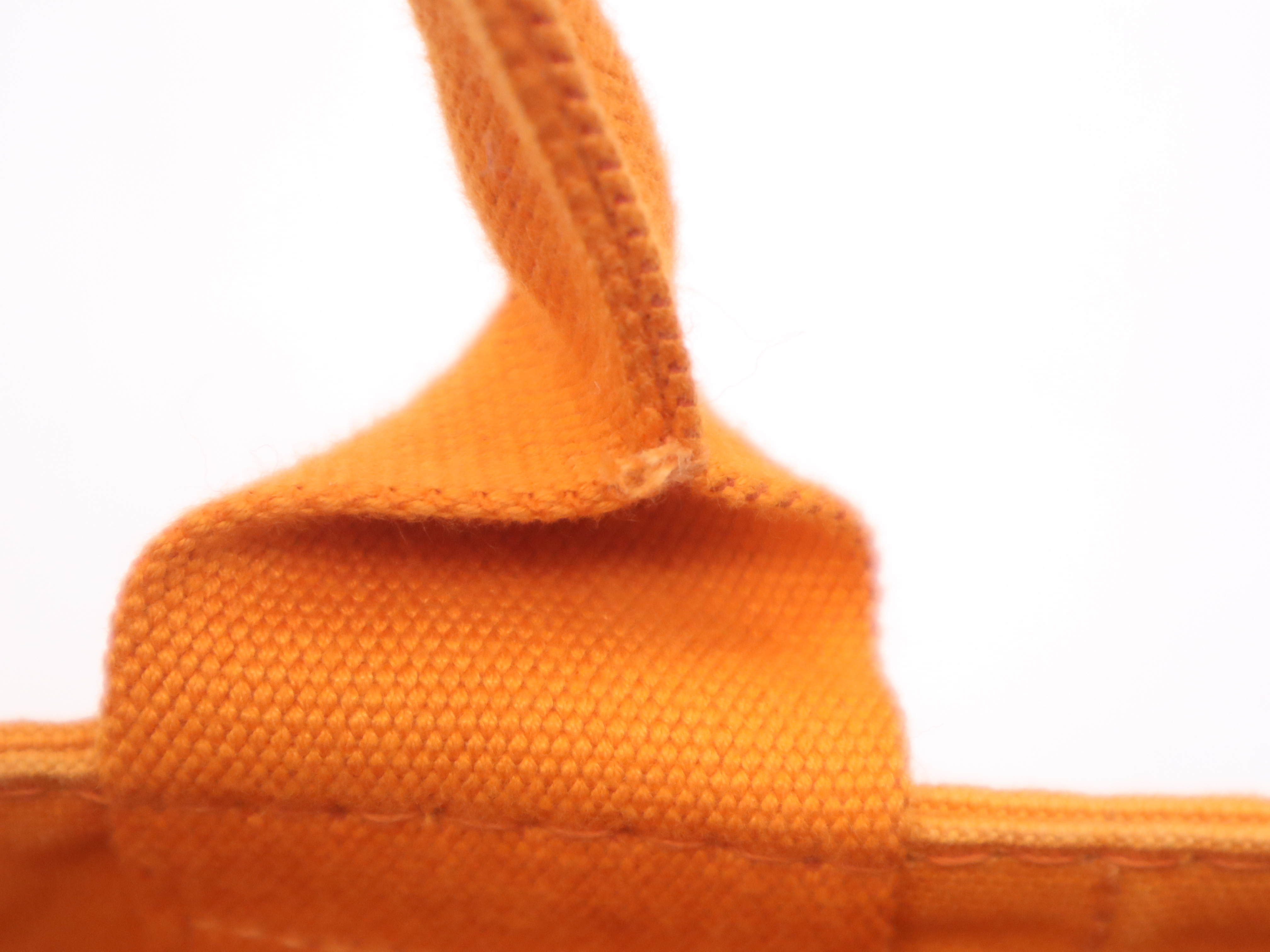 Canvas Canapa Tote Bag, Large Size, Orange Handbag — view 13