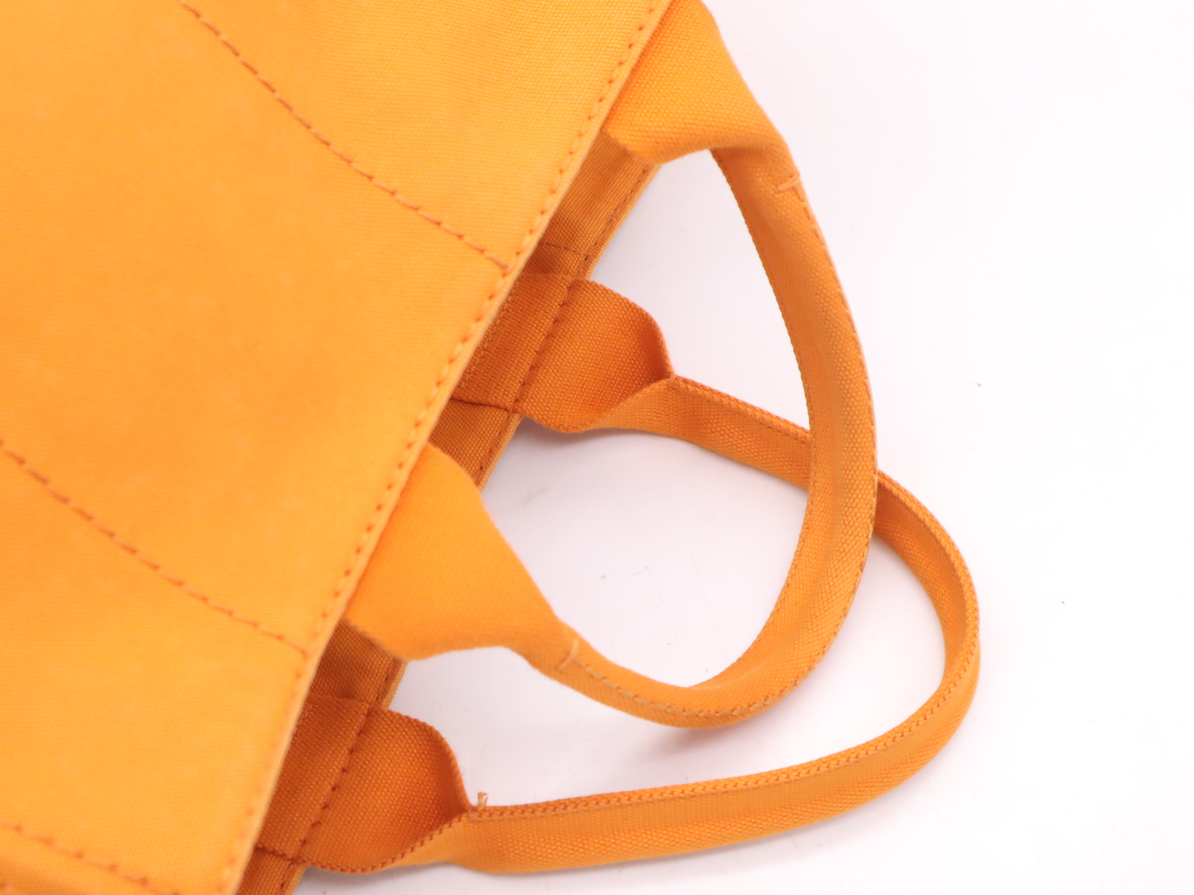 Canvas Canapa Tote Bag, Large Size, Orange Handbag — view 6