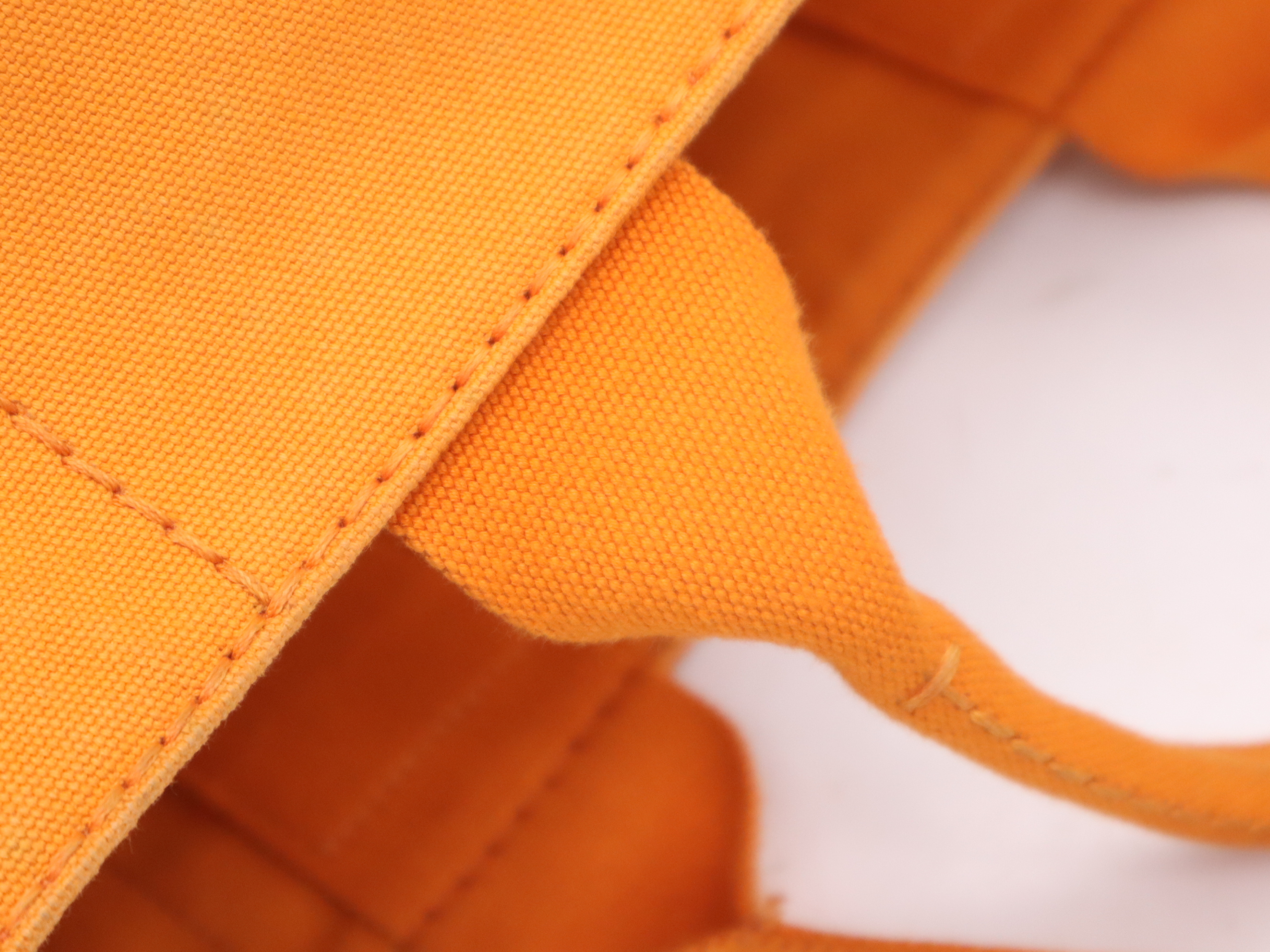Canvas Canapa Tote Bag, Large Size, Orange Handbag — view 7