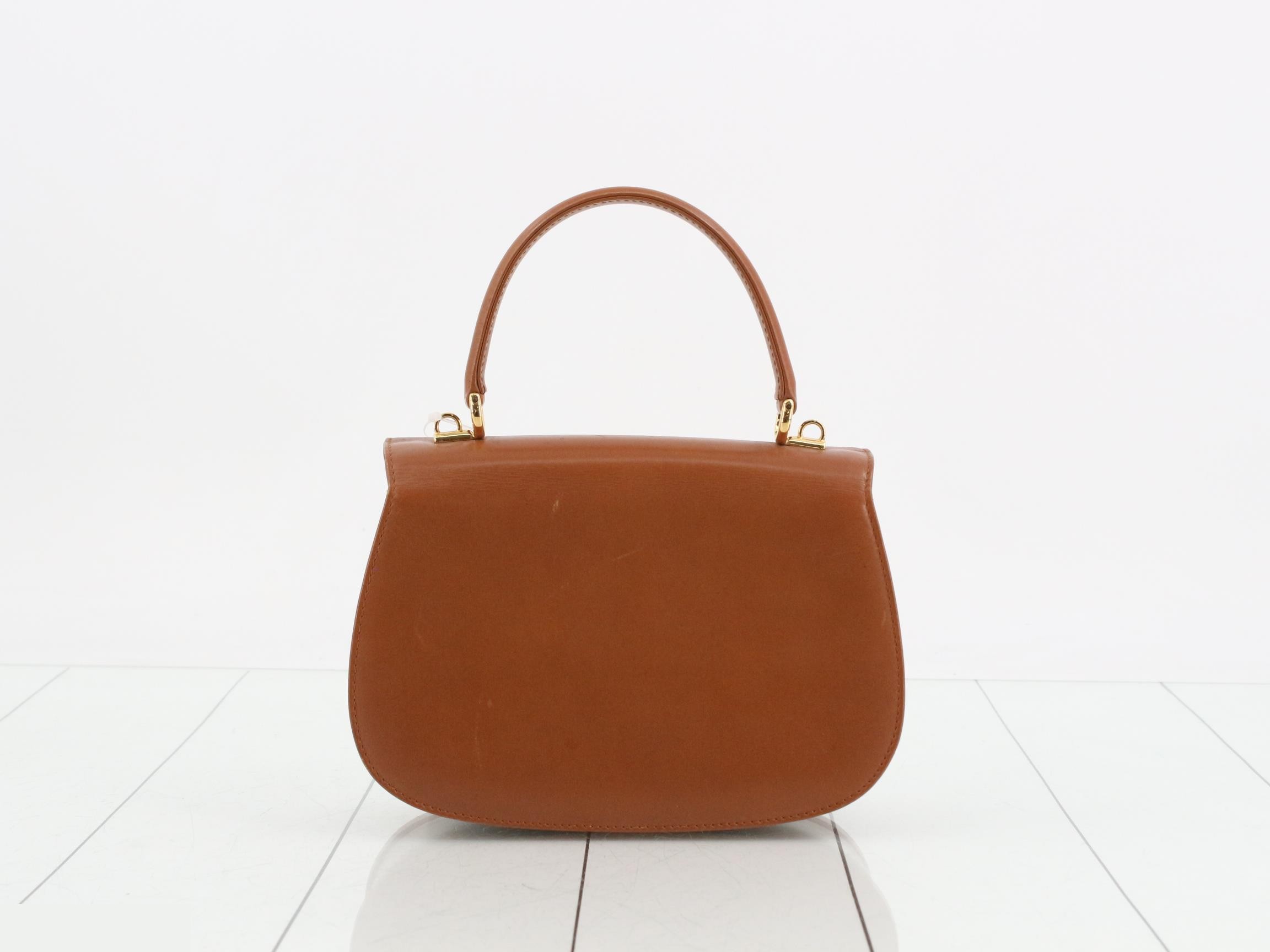 Lady Lock Leather Handbag with Mirror — view 2