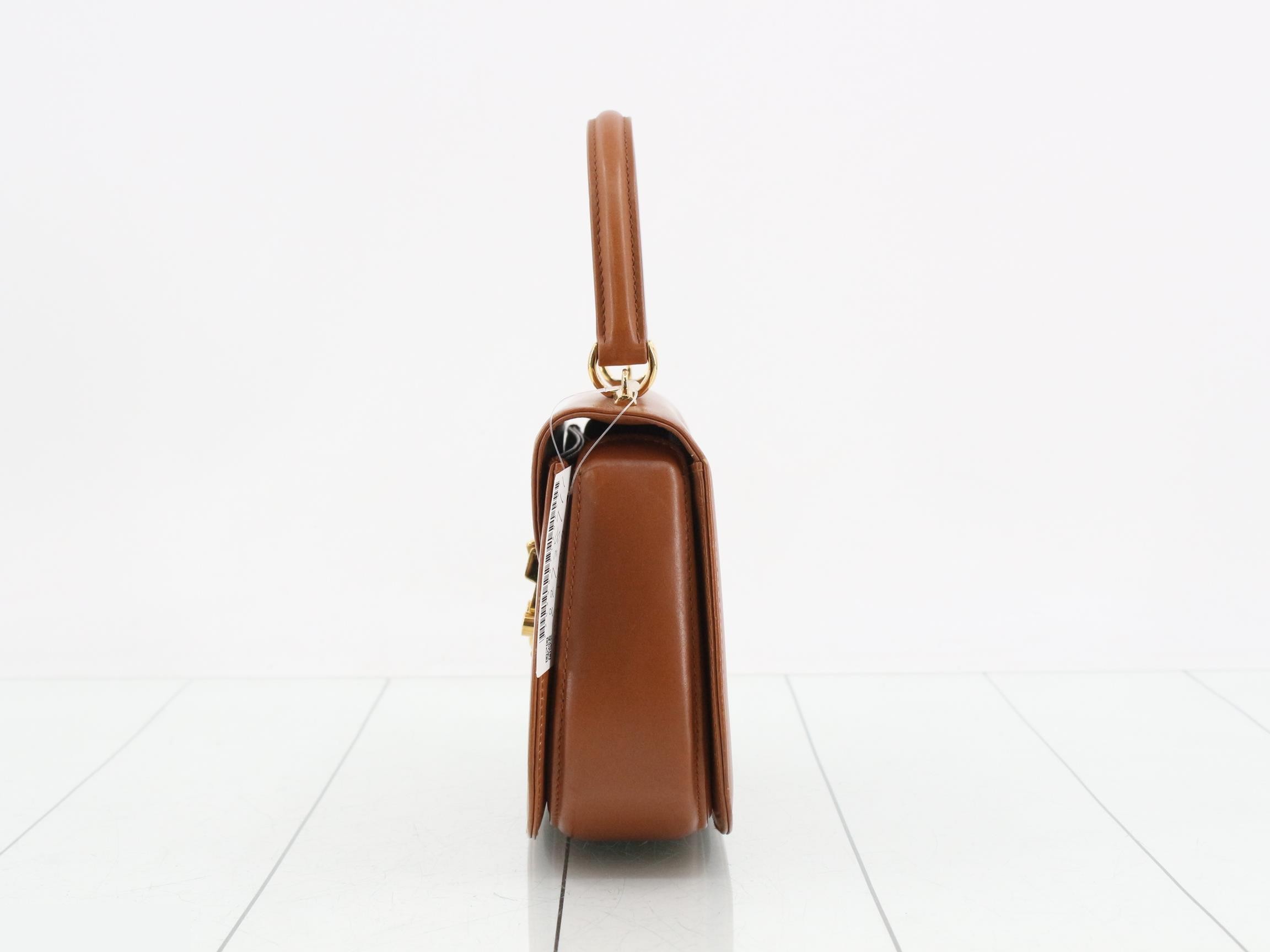 Lady Lock Leather Handbag with Mirror — view 3