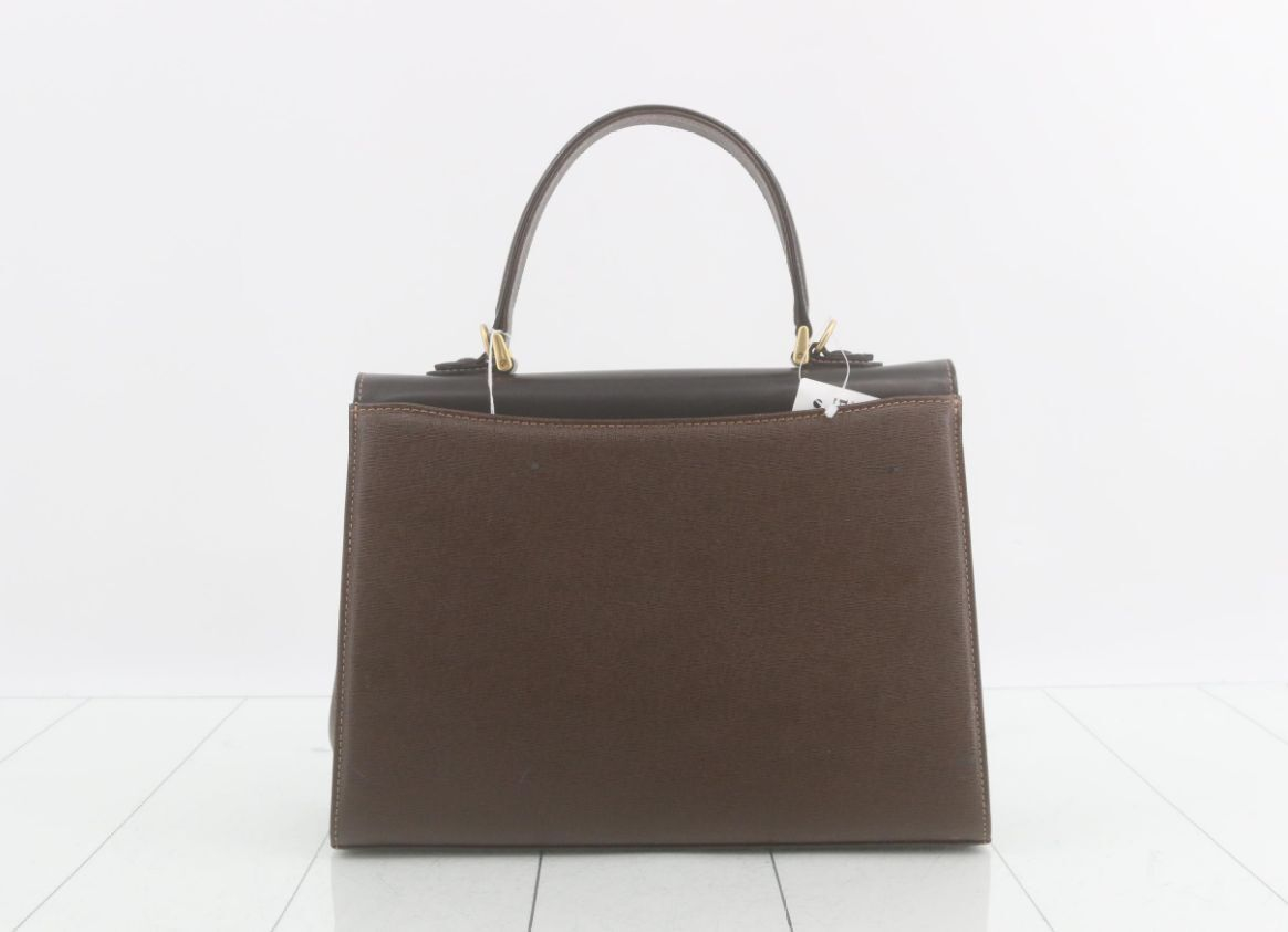 handbag with check interior — view 2