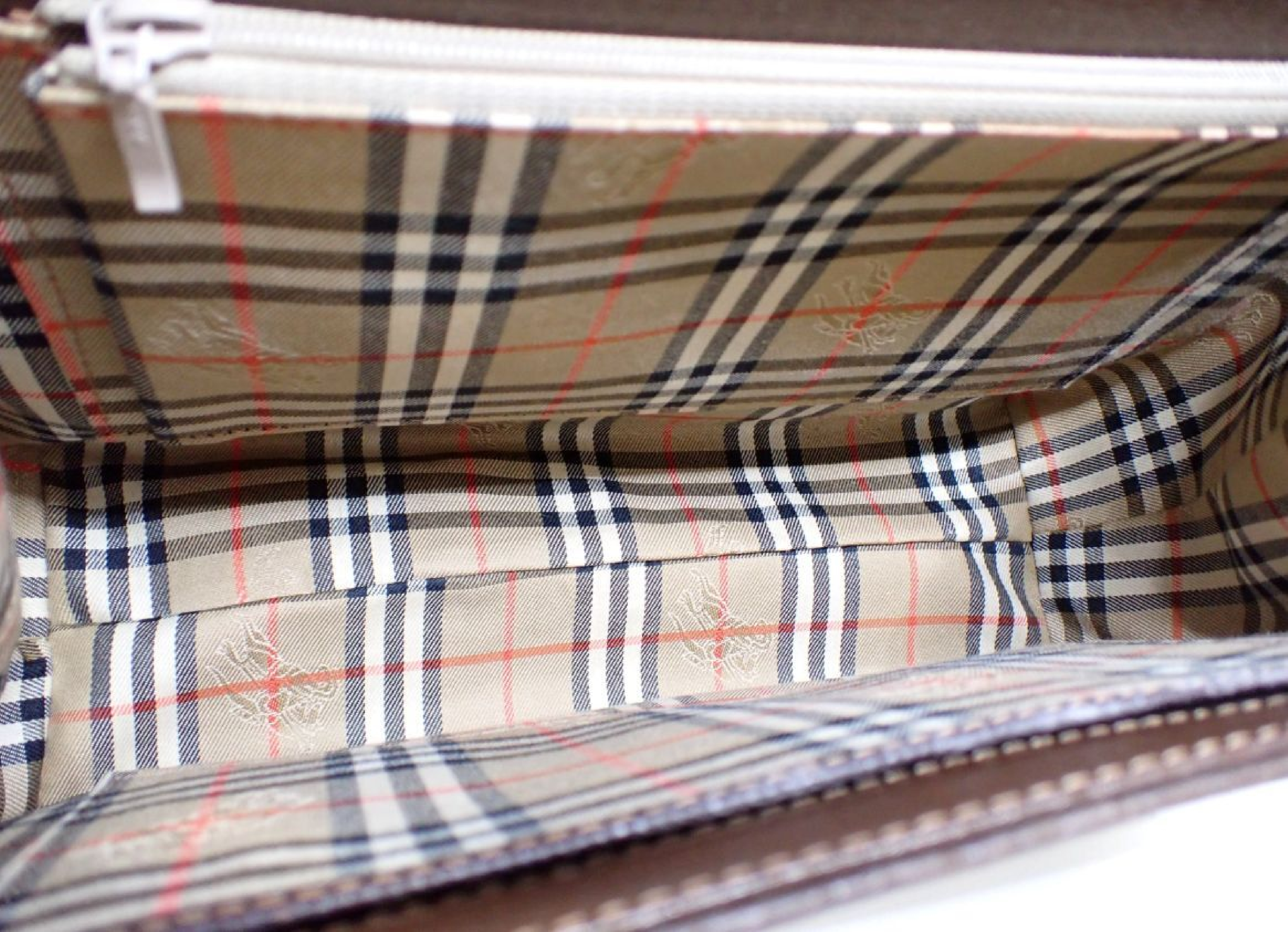 handbag with check interior — view 6