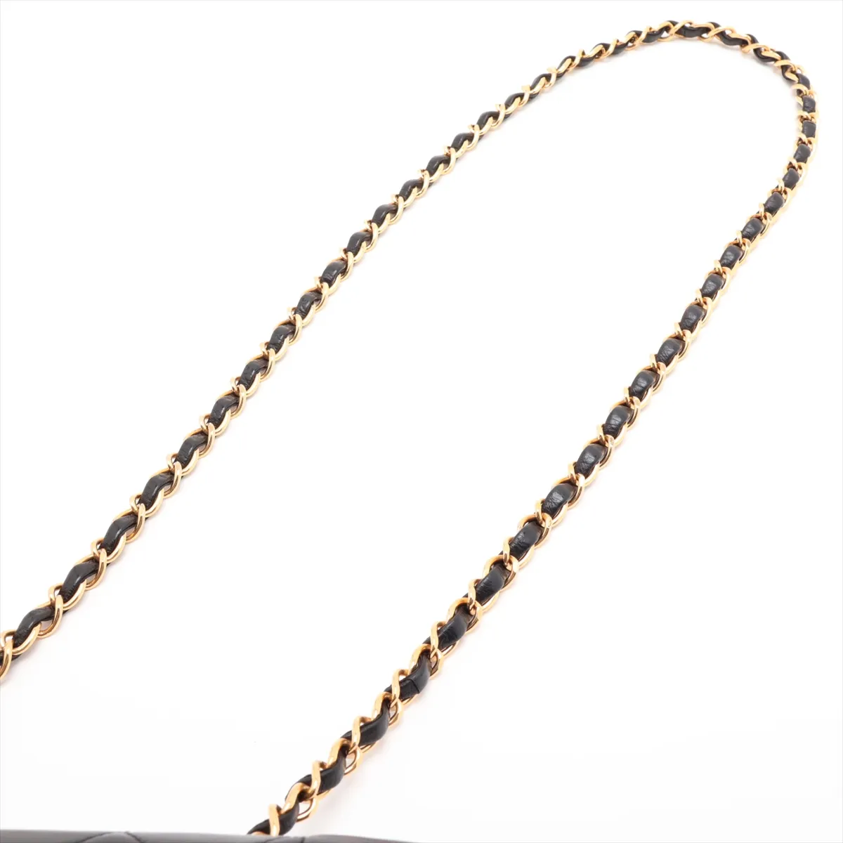 Matelassé Lambskin Single Flap Single Chain Bag, Diana Flap, Black with Gold Hardware, 3146744, Series 3 — view 5