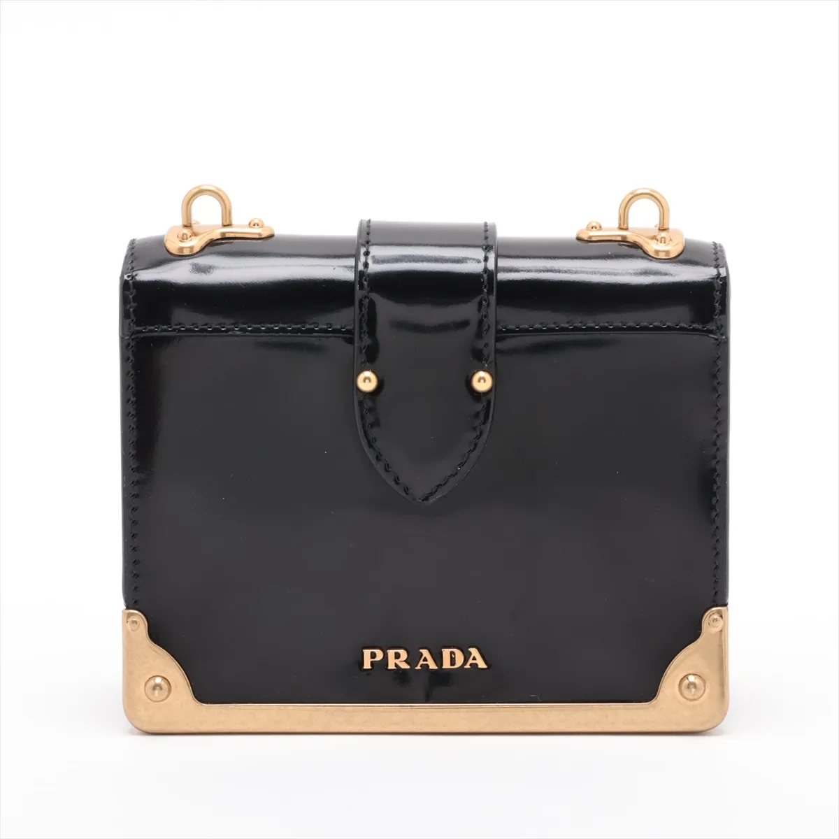 Cahier Leather 2-Way Shoulder Bag, Black, 1BH058, Unsigned Guarantee Card — view 2