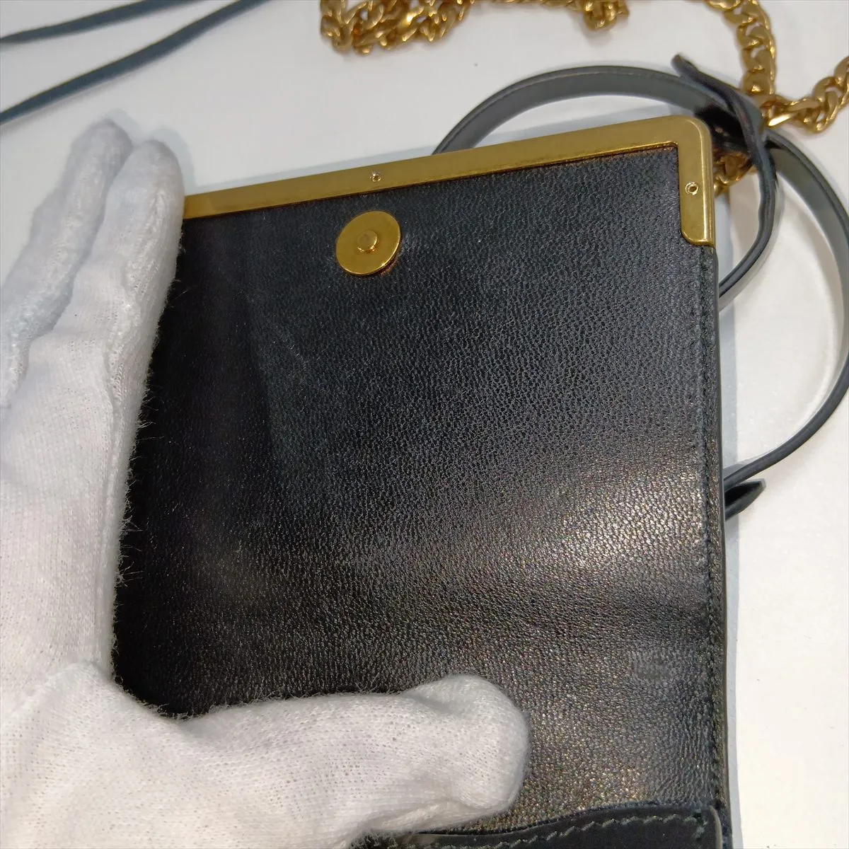 Cahier Leather 2-Way Shoulder Bag, Black, 1BH058, Unsigned Guarantee Card — view 11