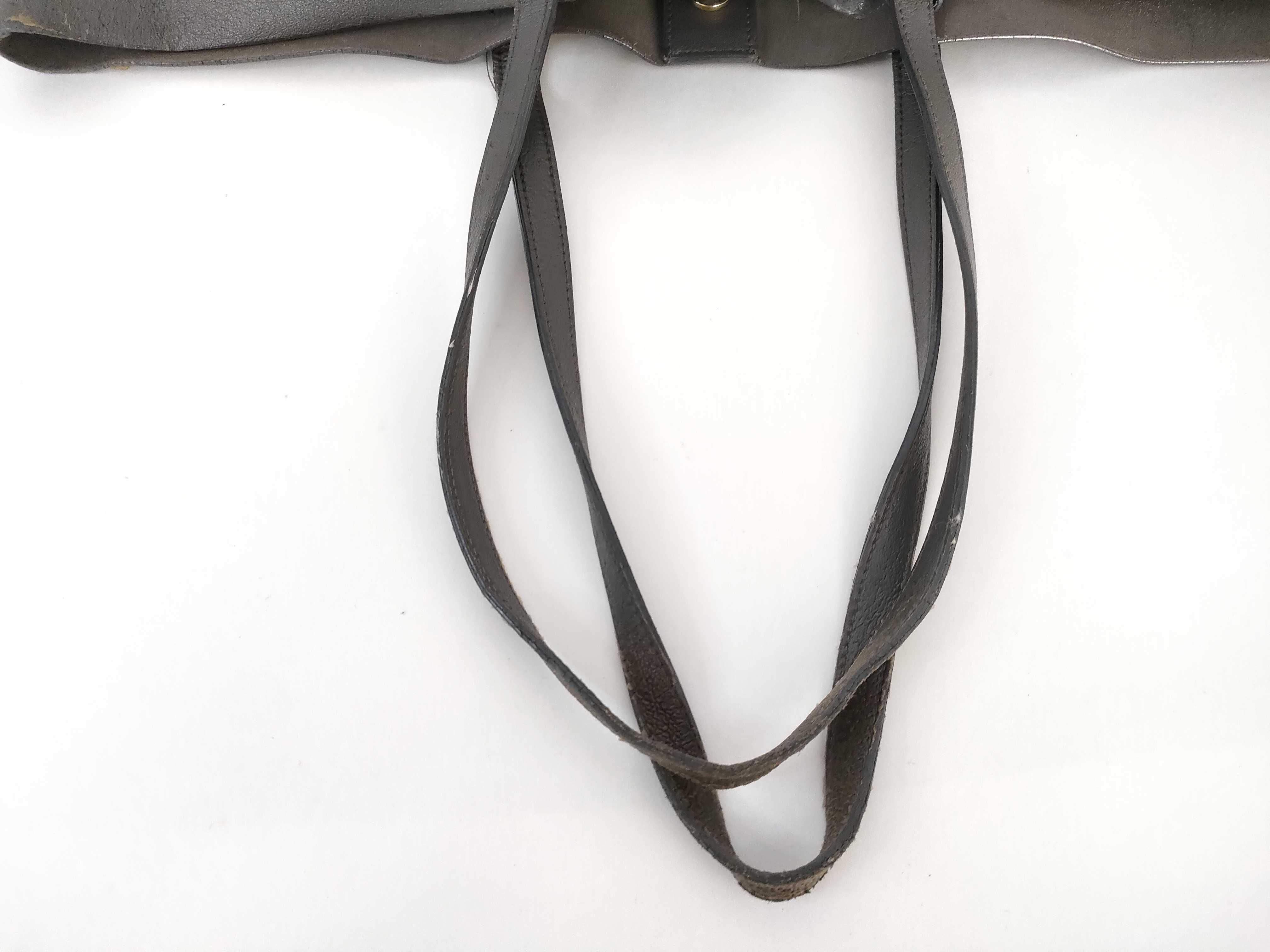 Shopping Bag Saint Laurent Gray Leather Tote Bag — view 3