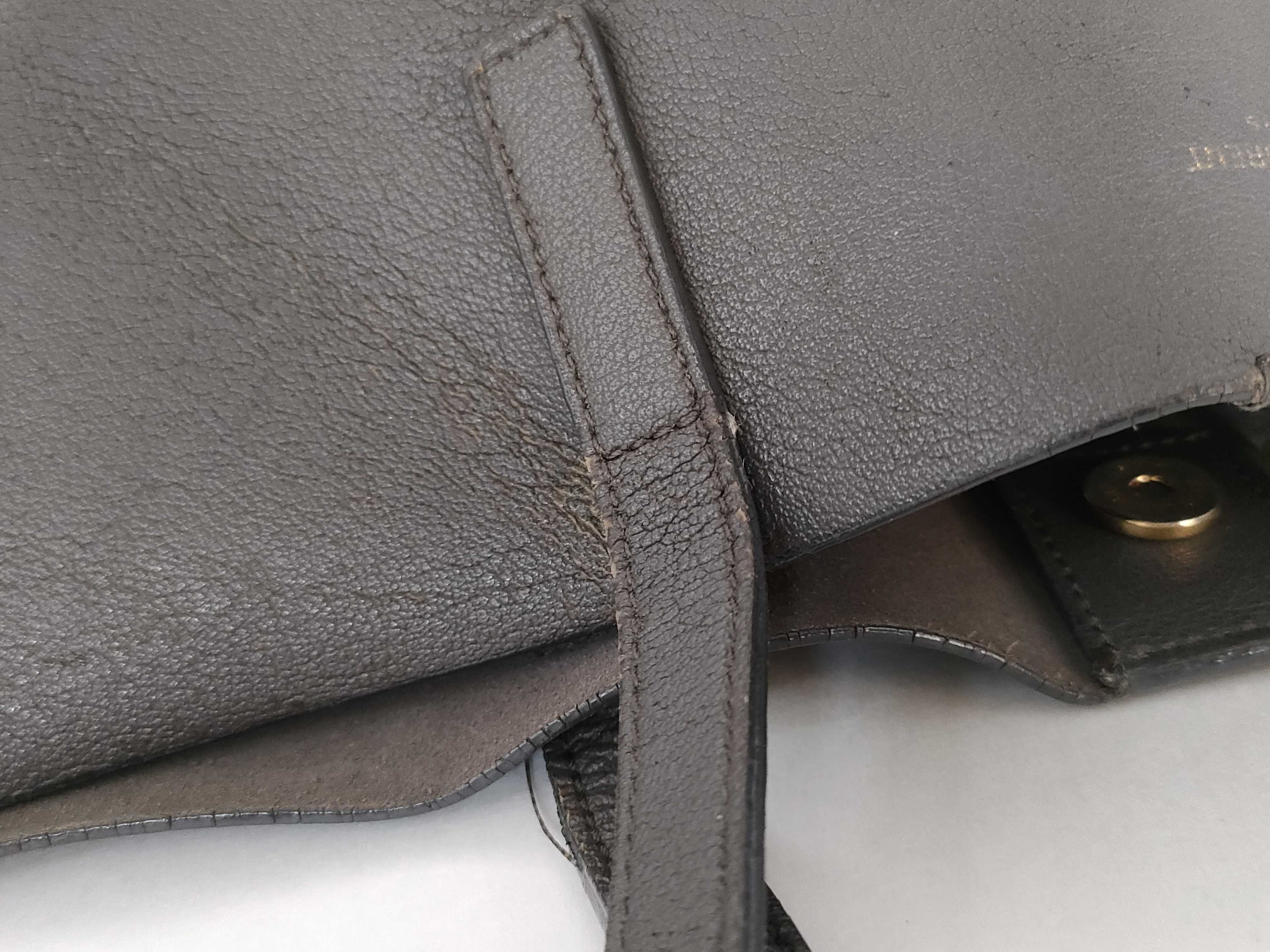 Shopping Bag Saint Laurent Gray Leather Tote Bag — view 5