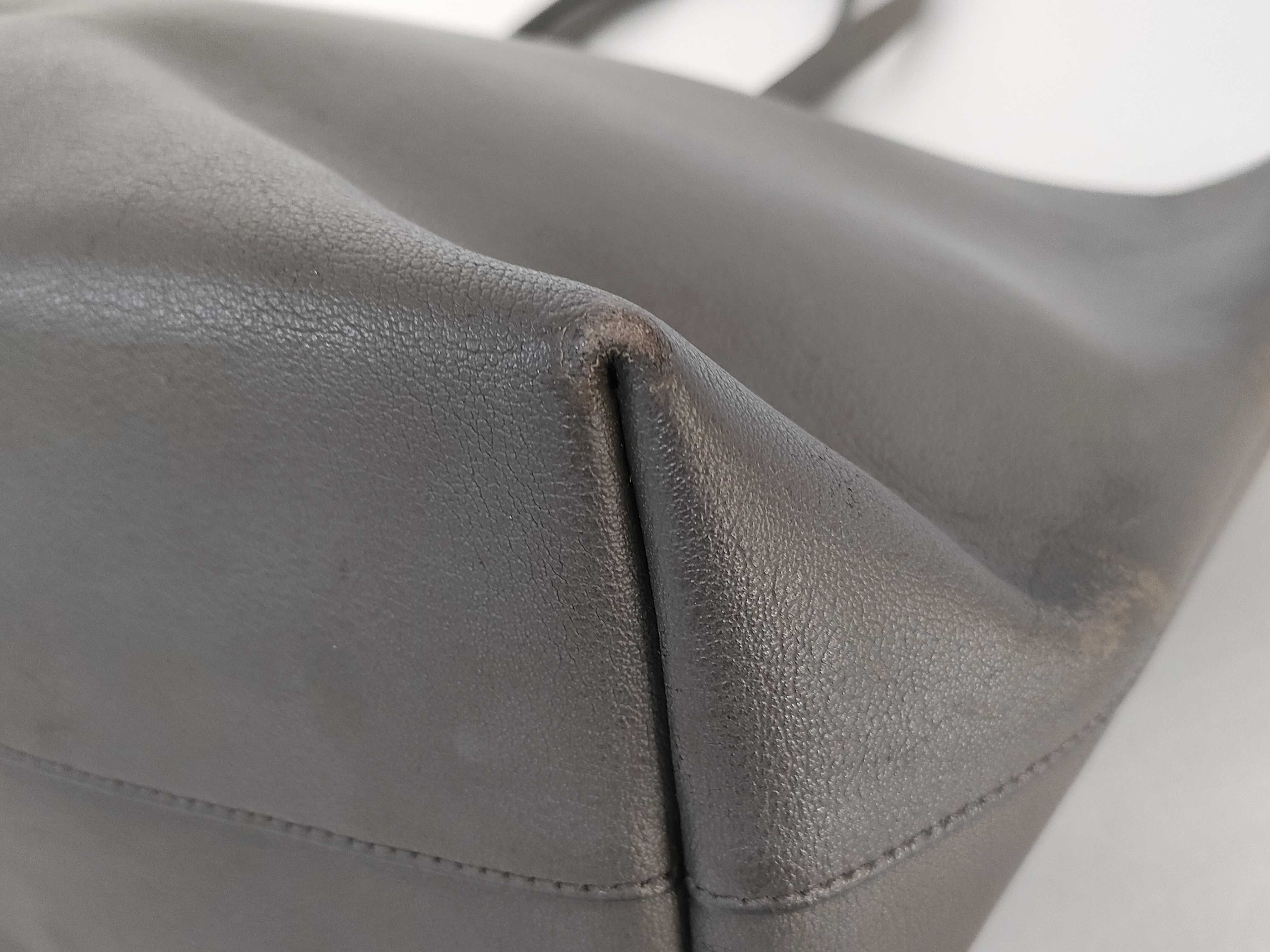 Shopping Bag Saint Laurent Gray Leather Tote Bag — view 6