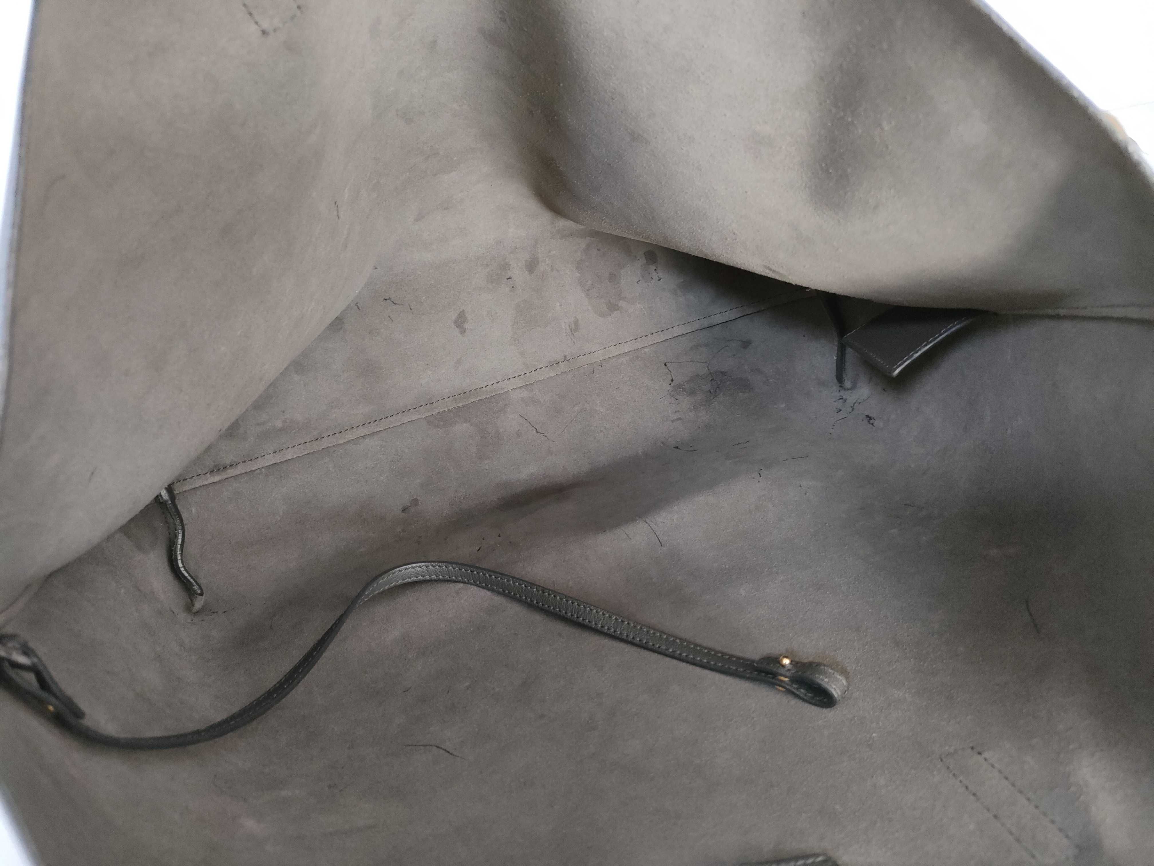 Shopping Bag Saint Laurent Gray Leather Tote Bag — view 8