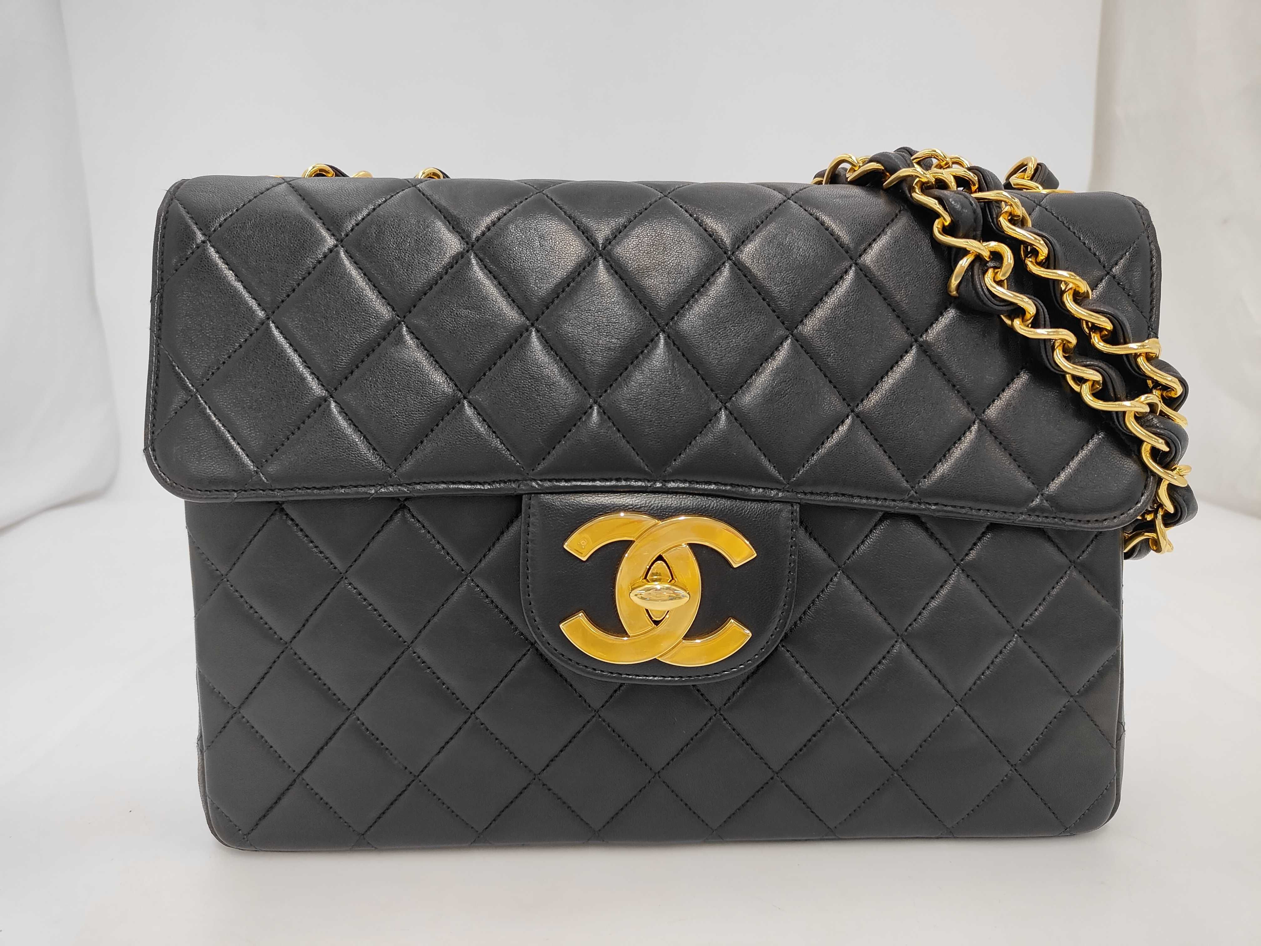 Large Matelassé Lambskin Shoulder Bag