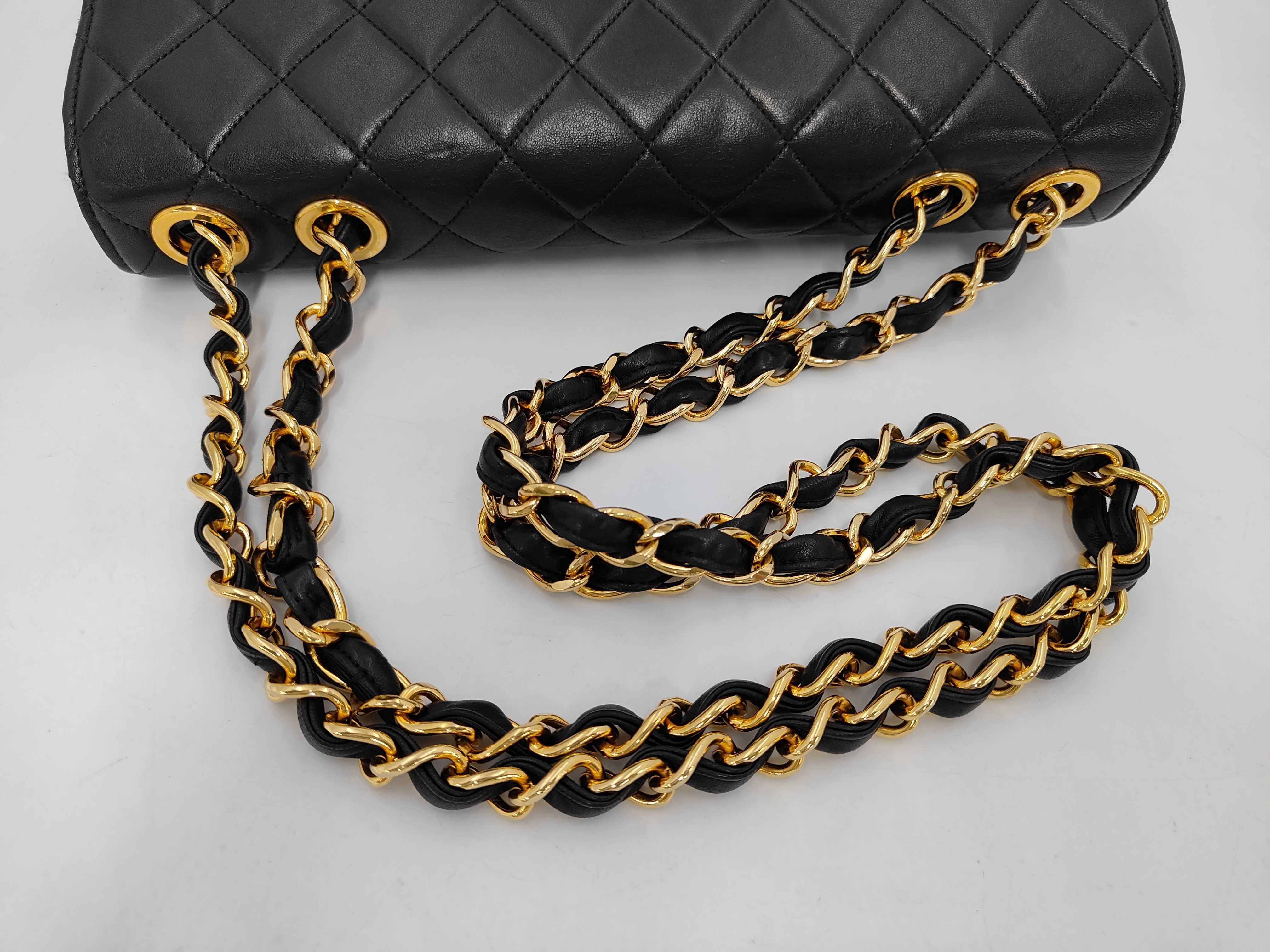 Large Matelassé Lambskin Shoulder Bag — view 5