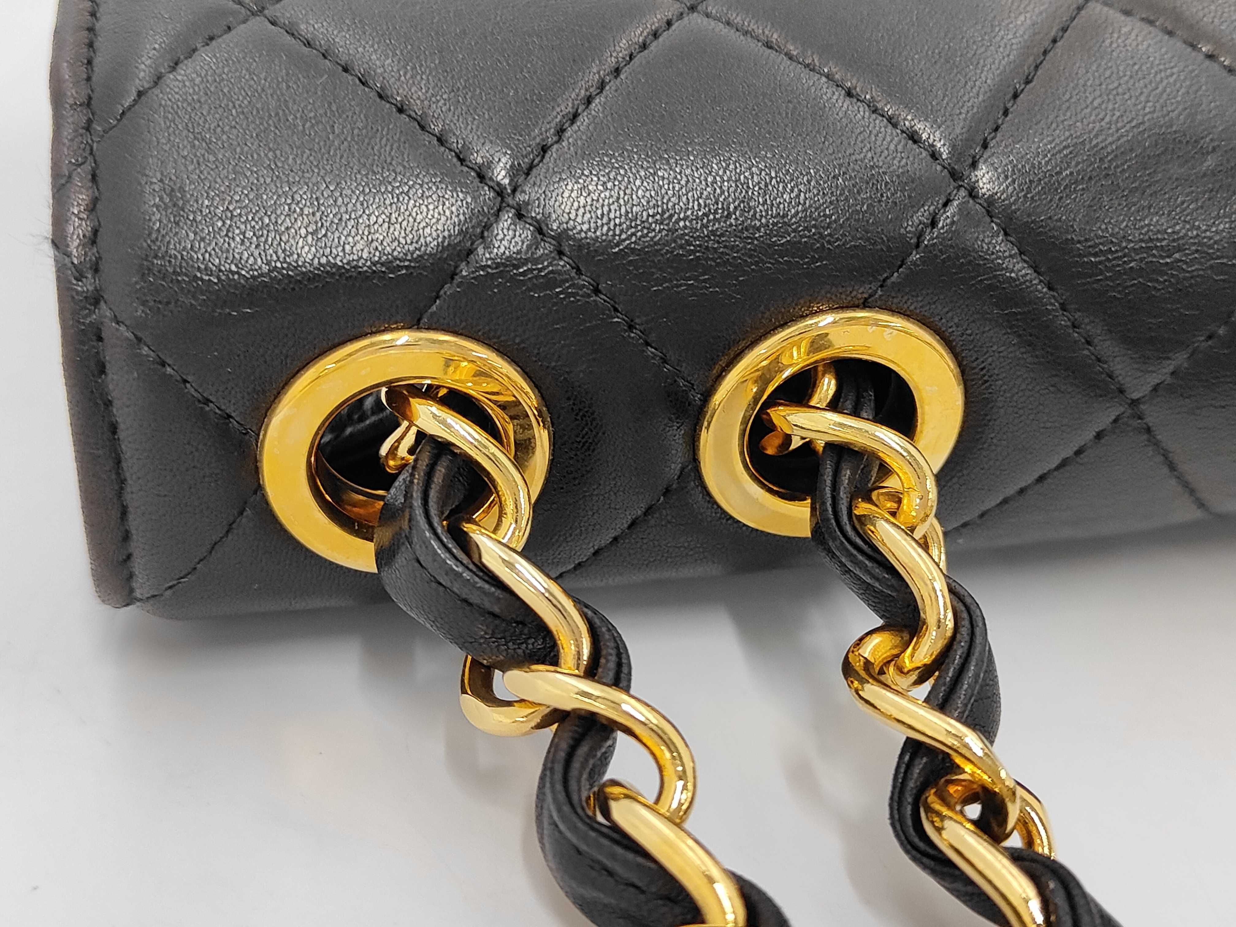 Large Matelassé Lambskin Shoulder Bag — view 6