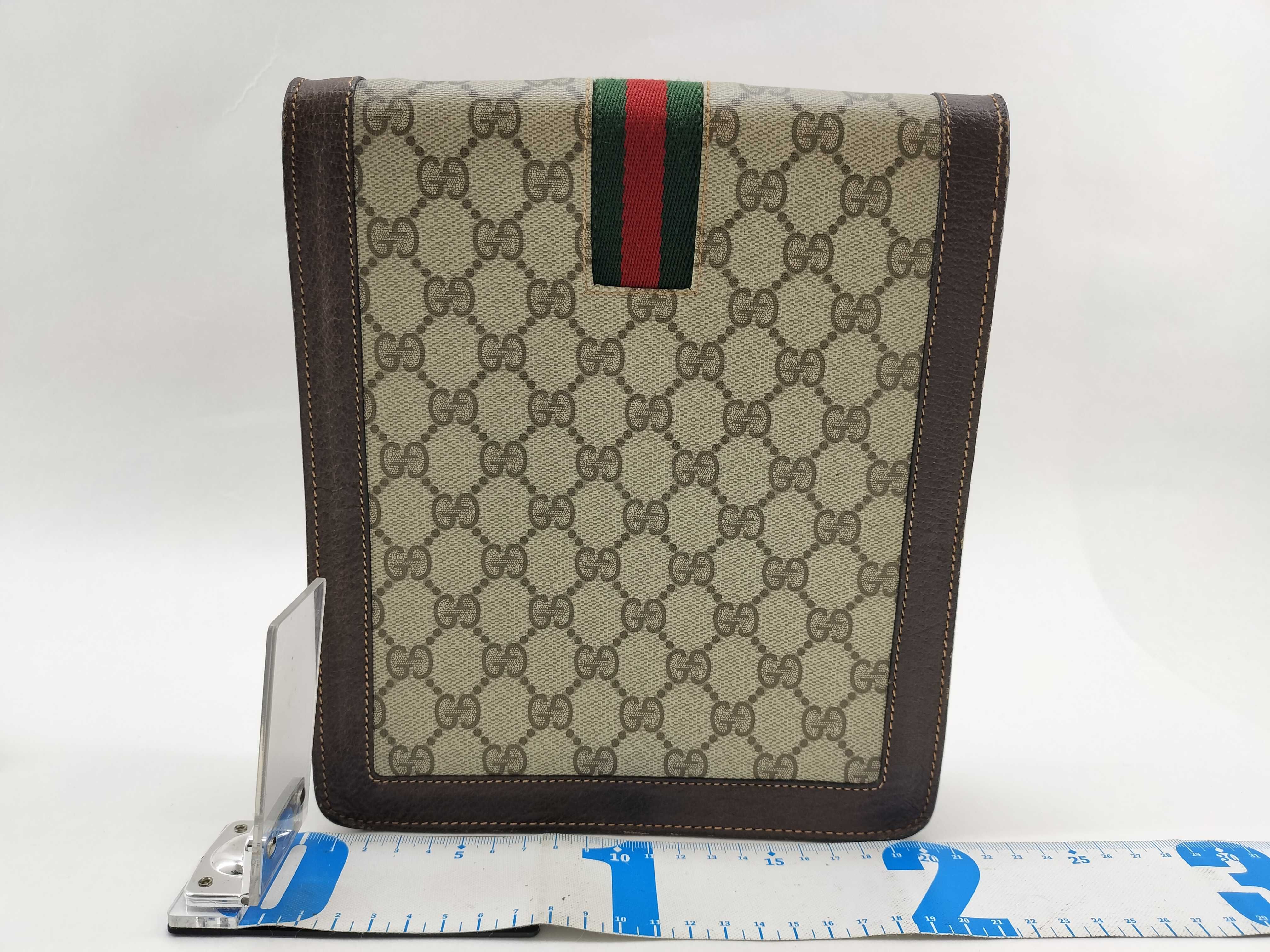 Old GG Canvas Sherry Line Square Shoulder Bag — view 2