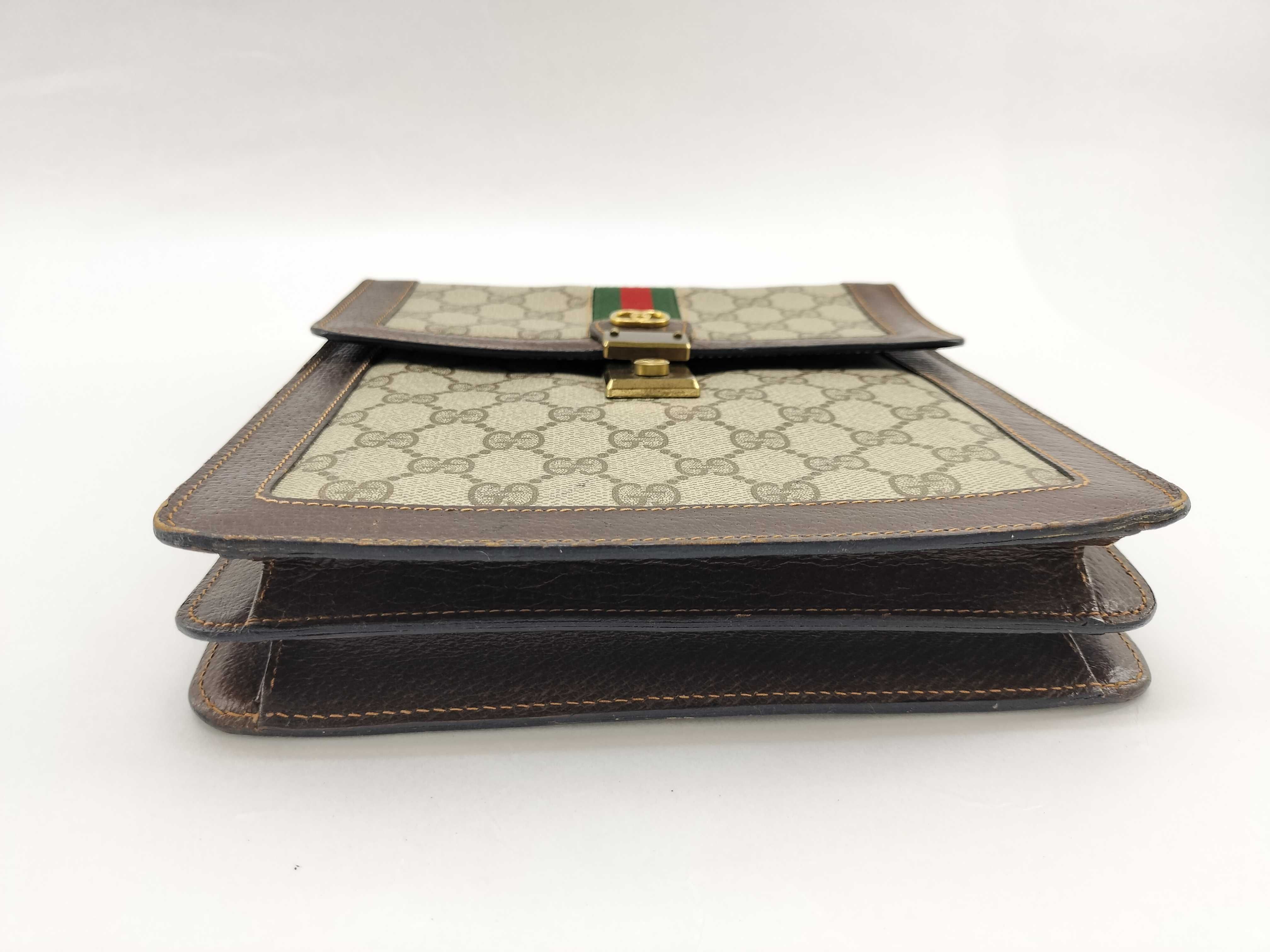 Old GG Canvas Sherry Line Square Shoulder Bag — view 3