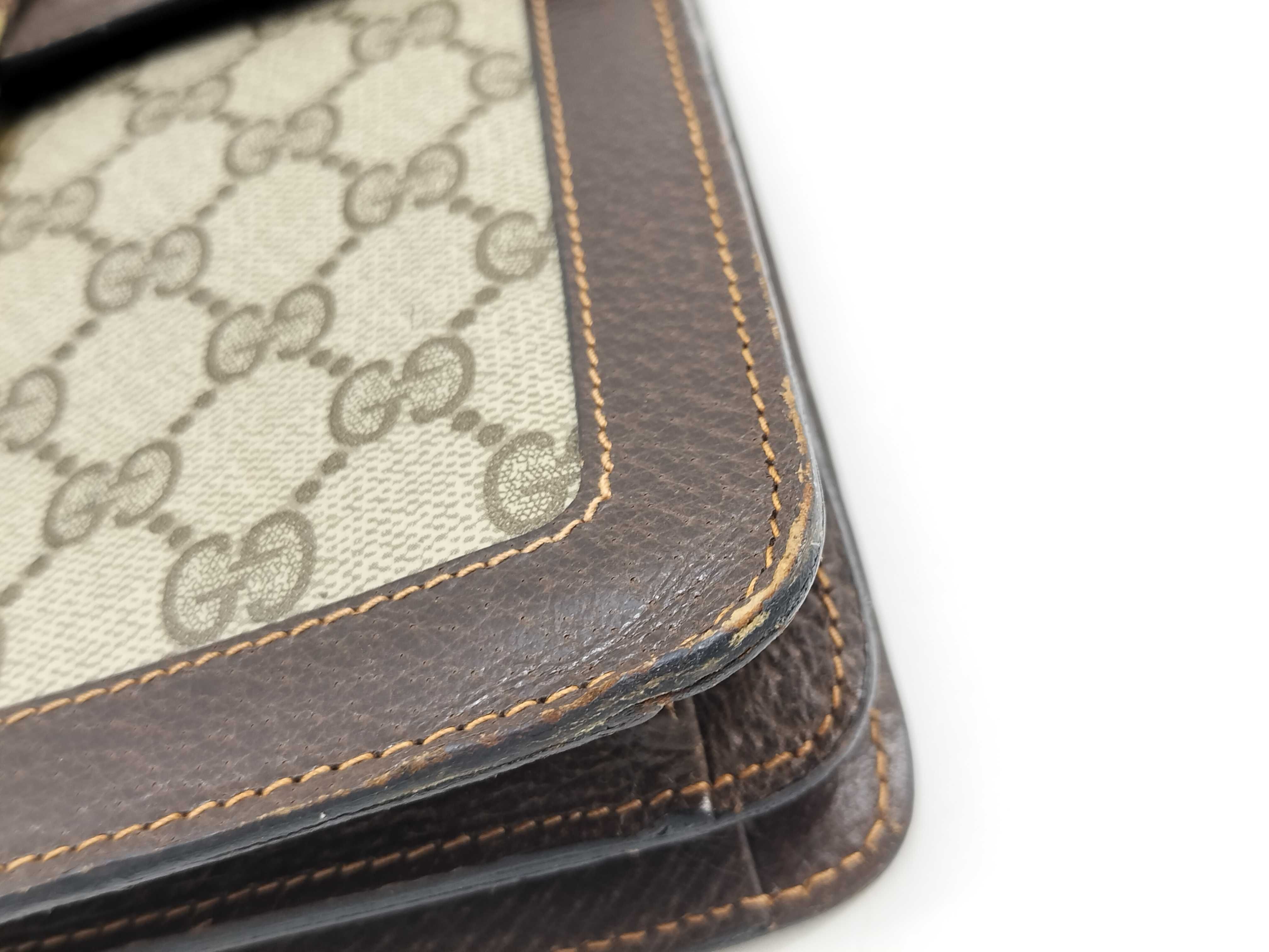 Old GG Canvas Sherry Line Square Shoulder Bag — view 4