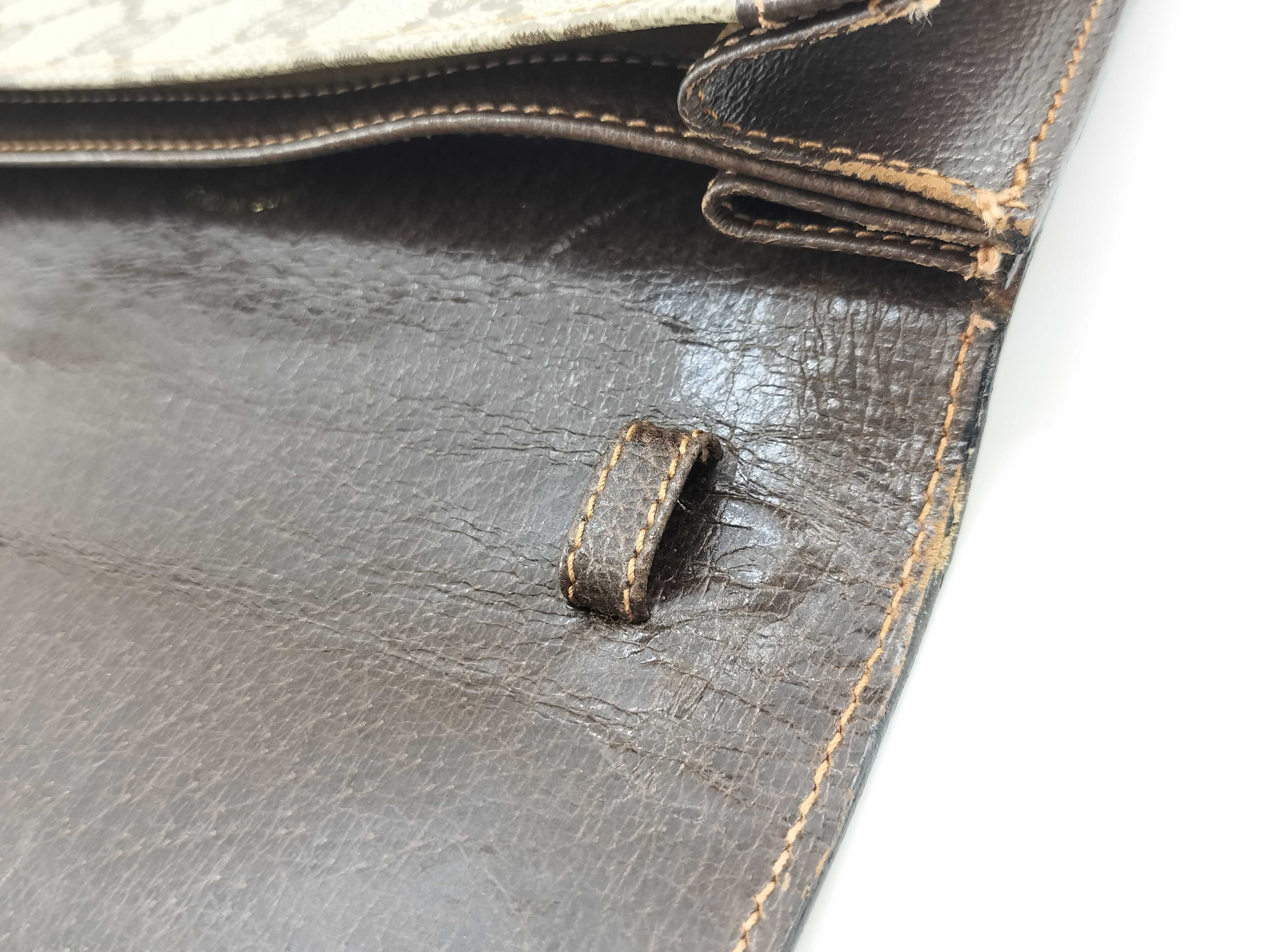 Old GG Canvas Sherry Line Square Shoulder Bag — view 7