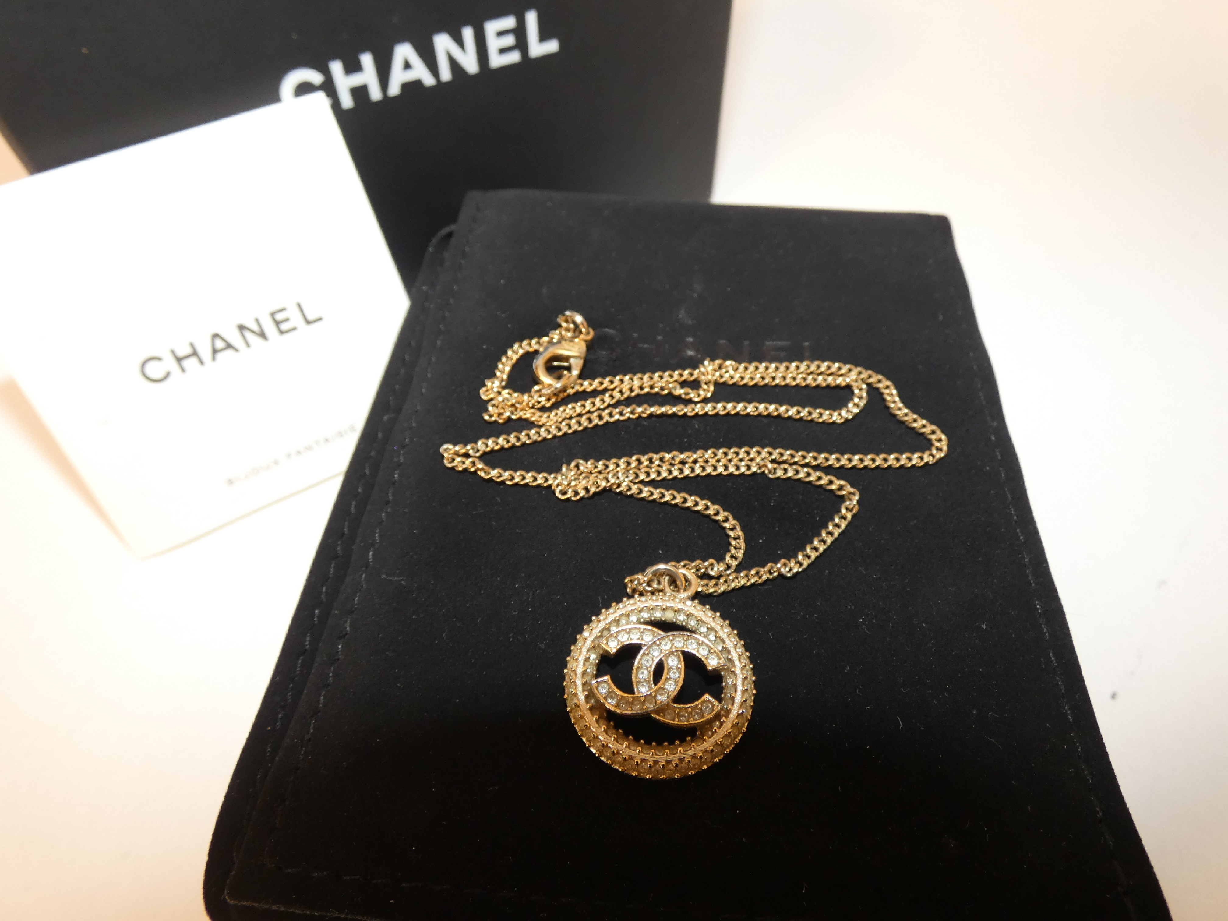 Coco Circle Rhinestone Necklace