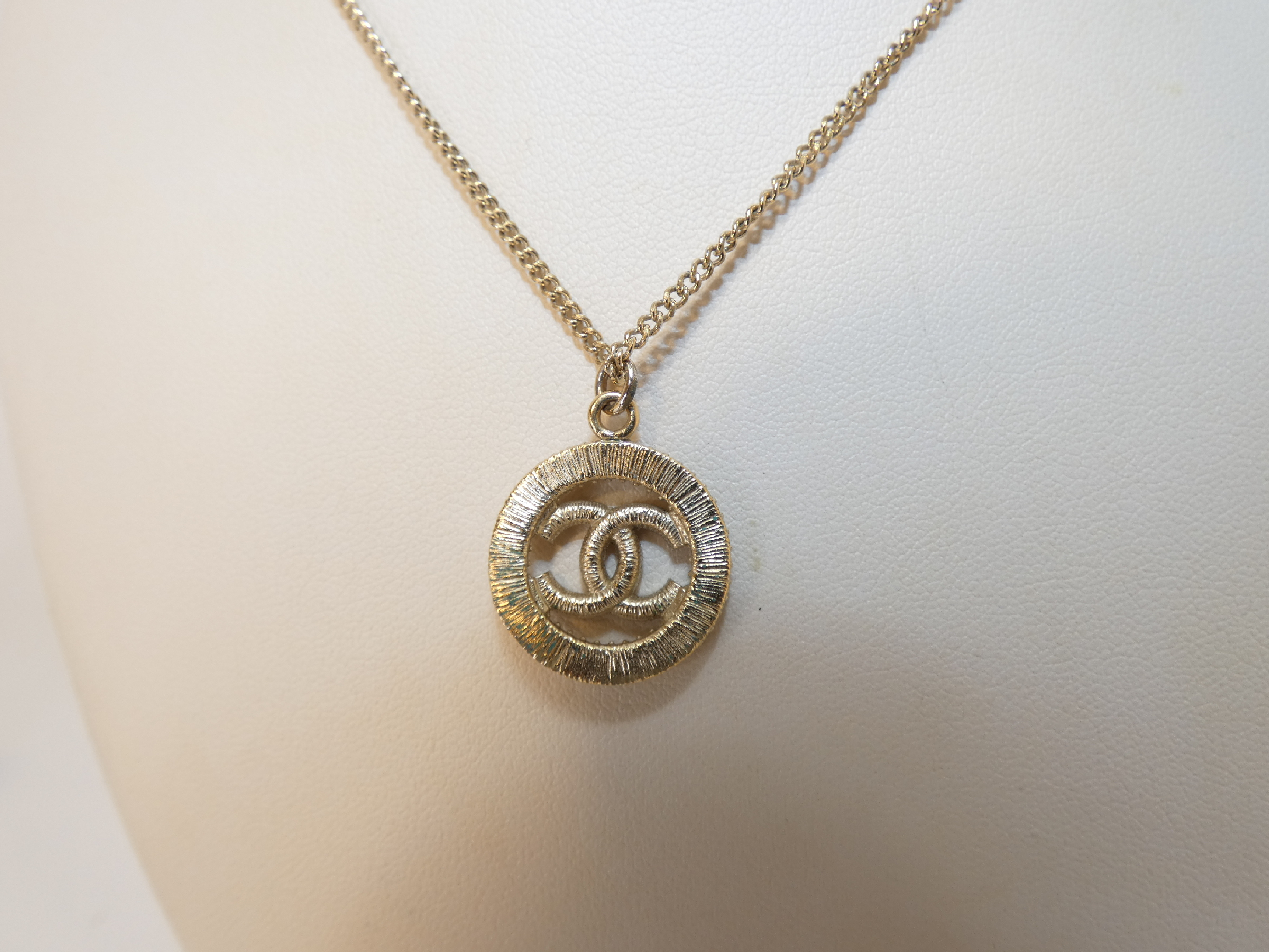 Coco Circle Rhinestone Necklace — view 3