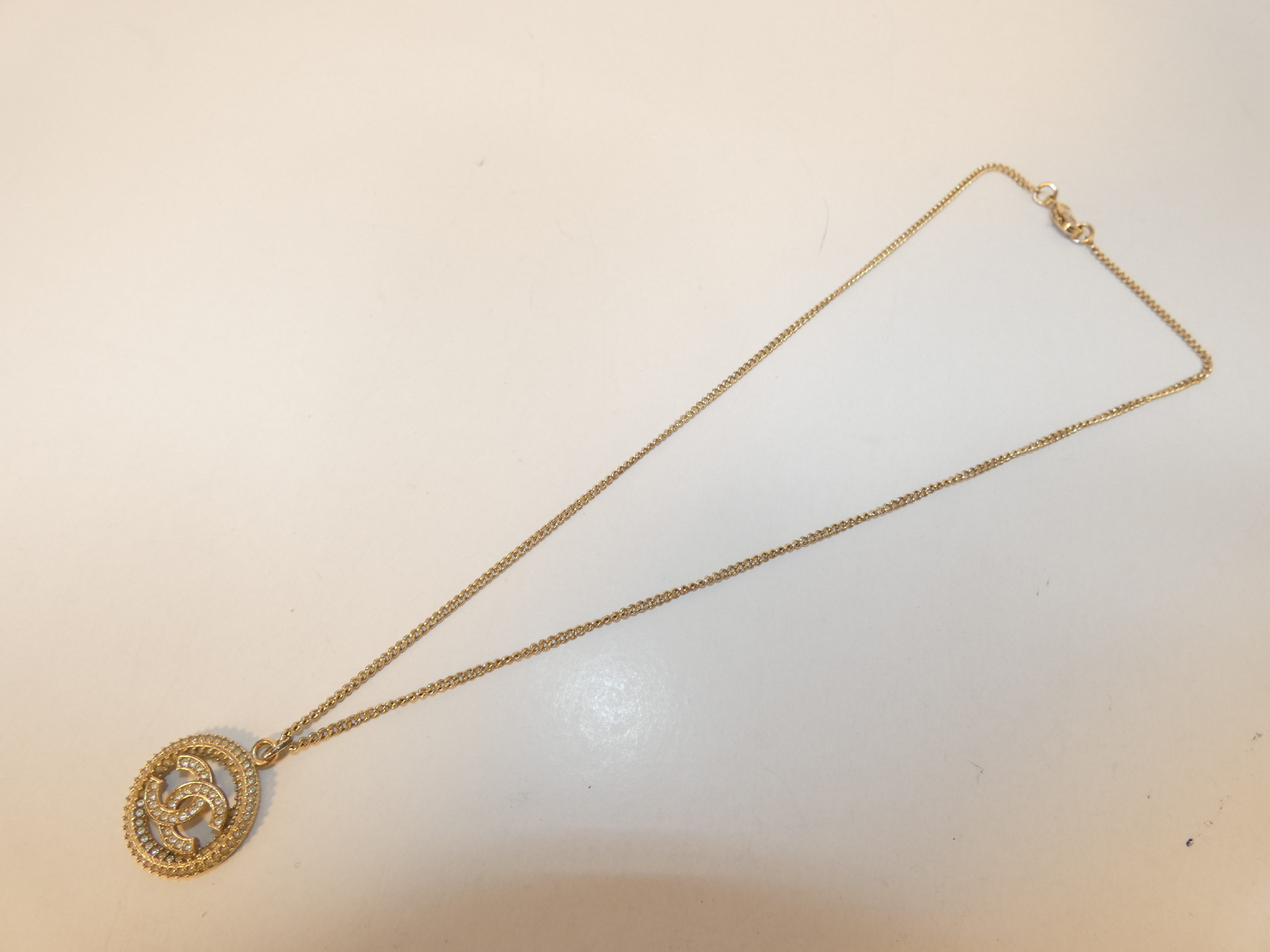 Coco Circle Rhinestone Necklace — view 5