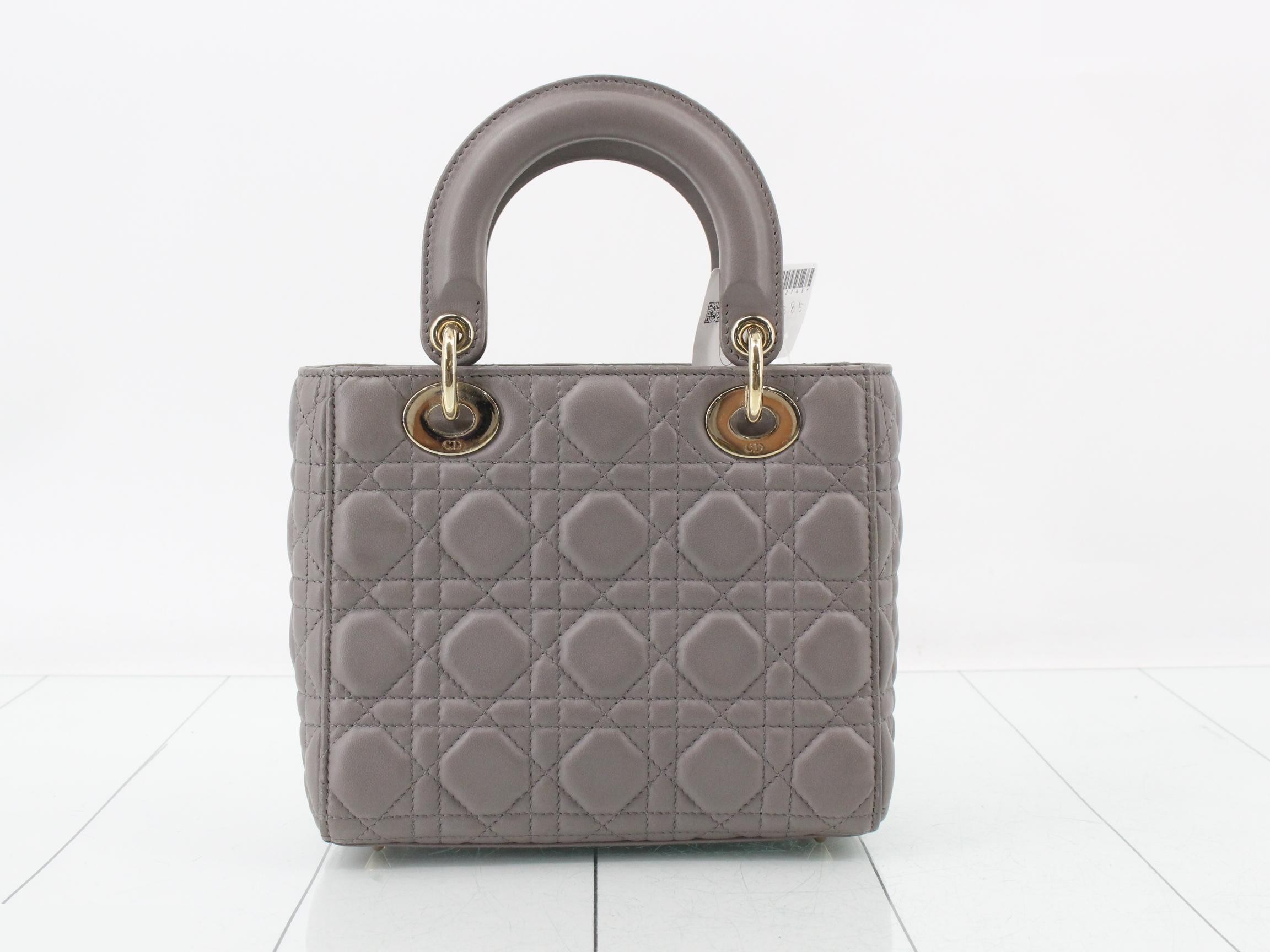 Lady Dior Cannage Lambskin Handbag — view 2