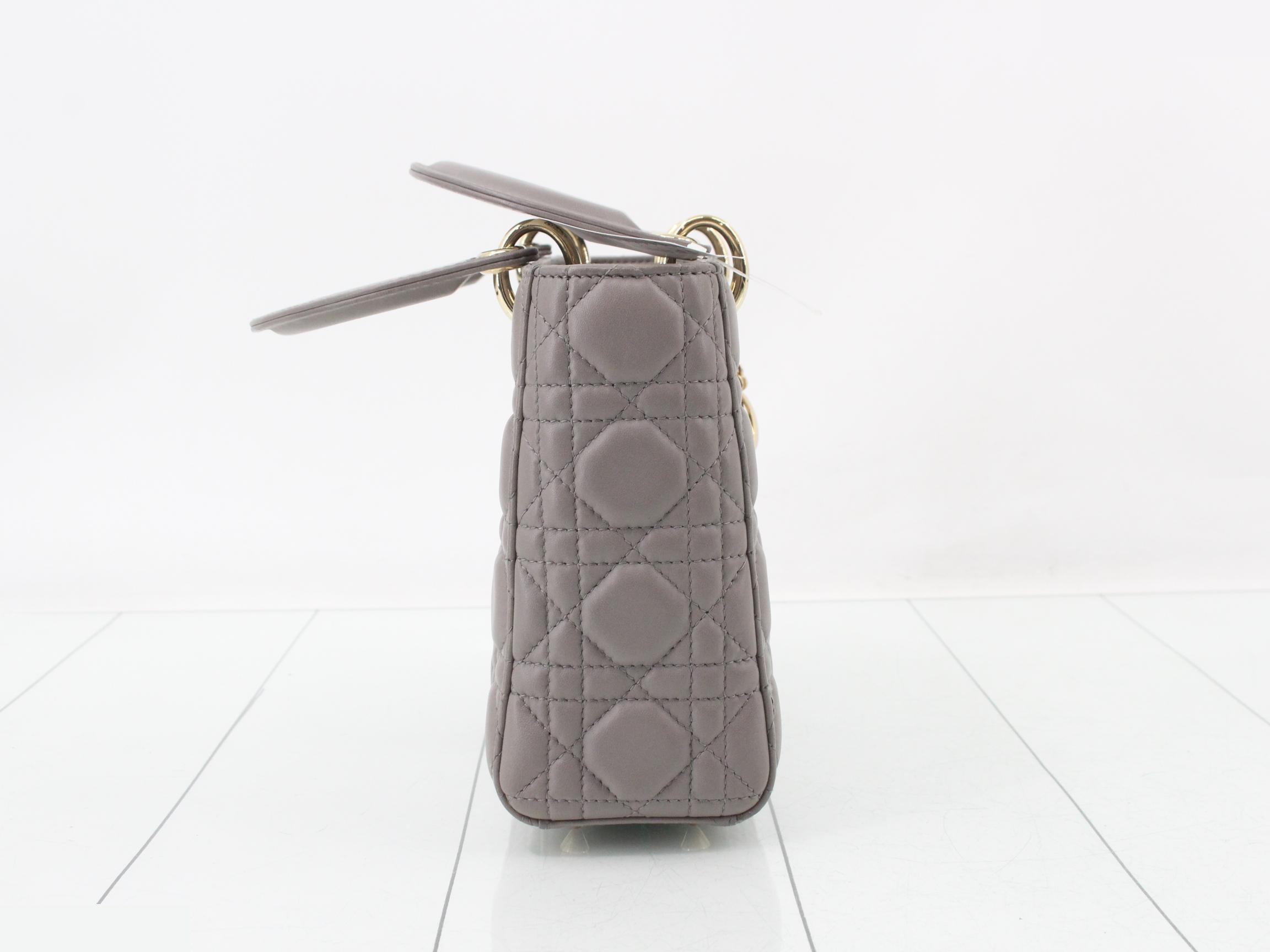 Lady Dior Cannage Lambskin Handbag — view 4