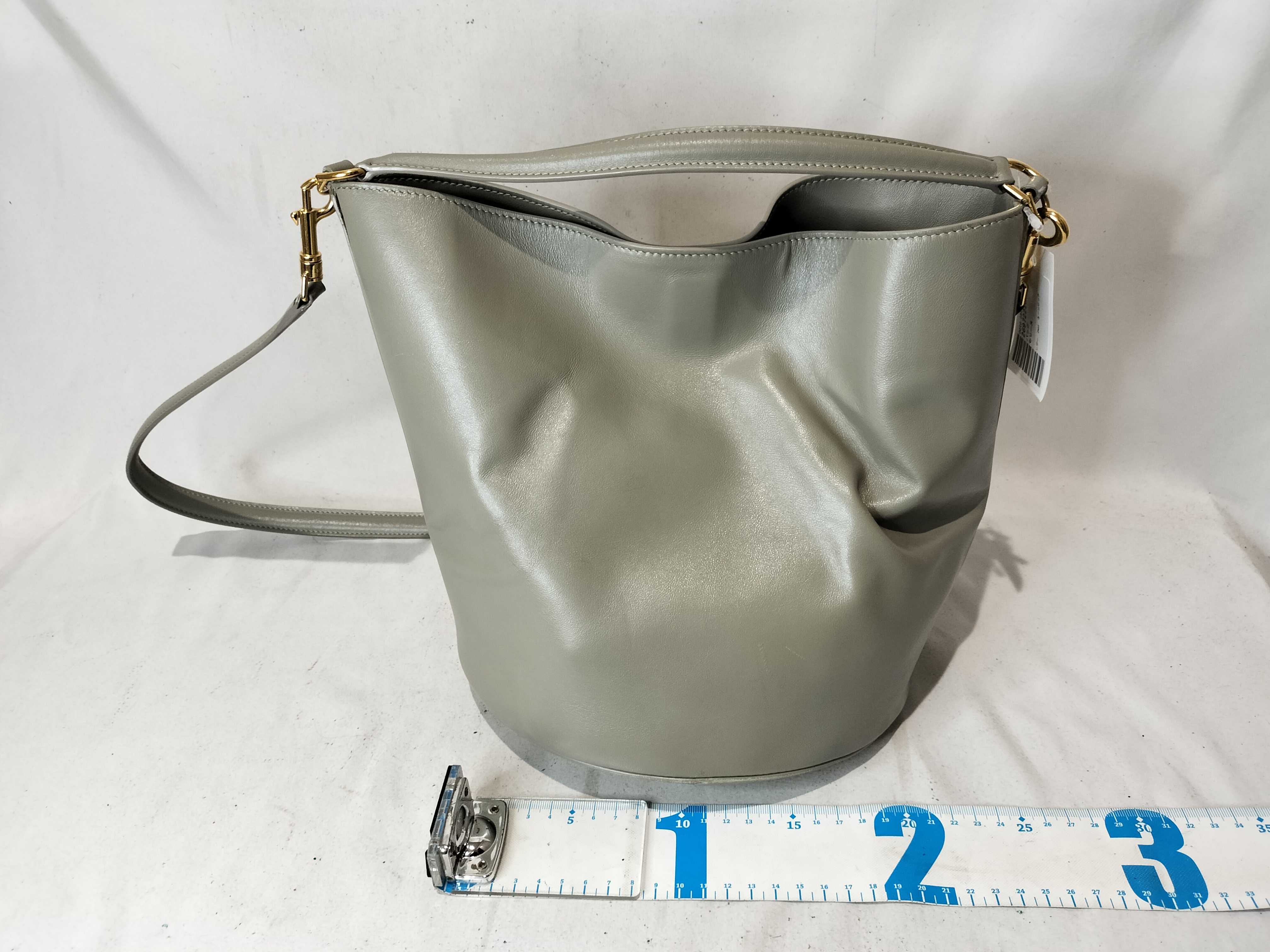 Leather 2-Way Turn-Lock Shoulder Bag — view 3
