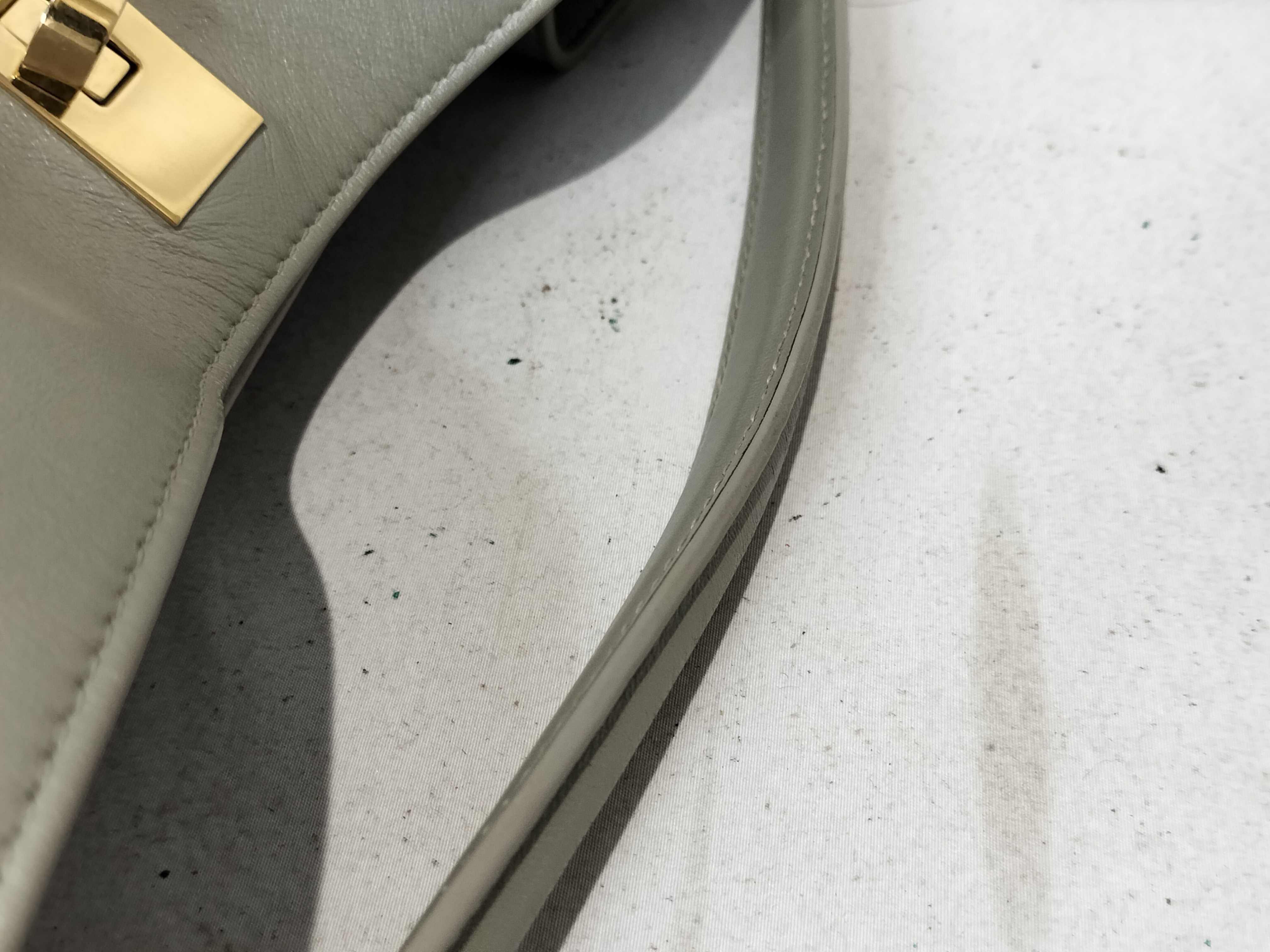 Leather 2-Way Turn-Lock Shoulder Bag — view 5