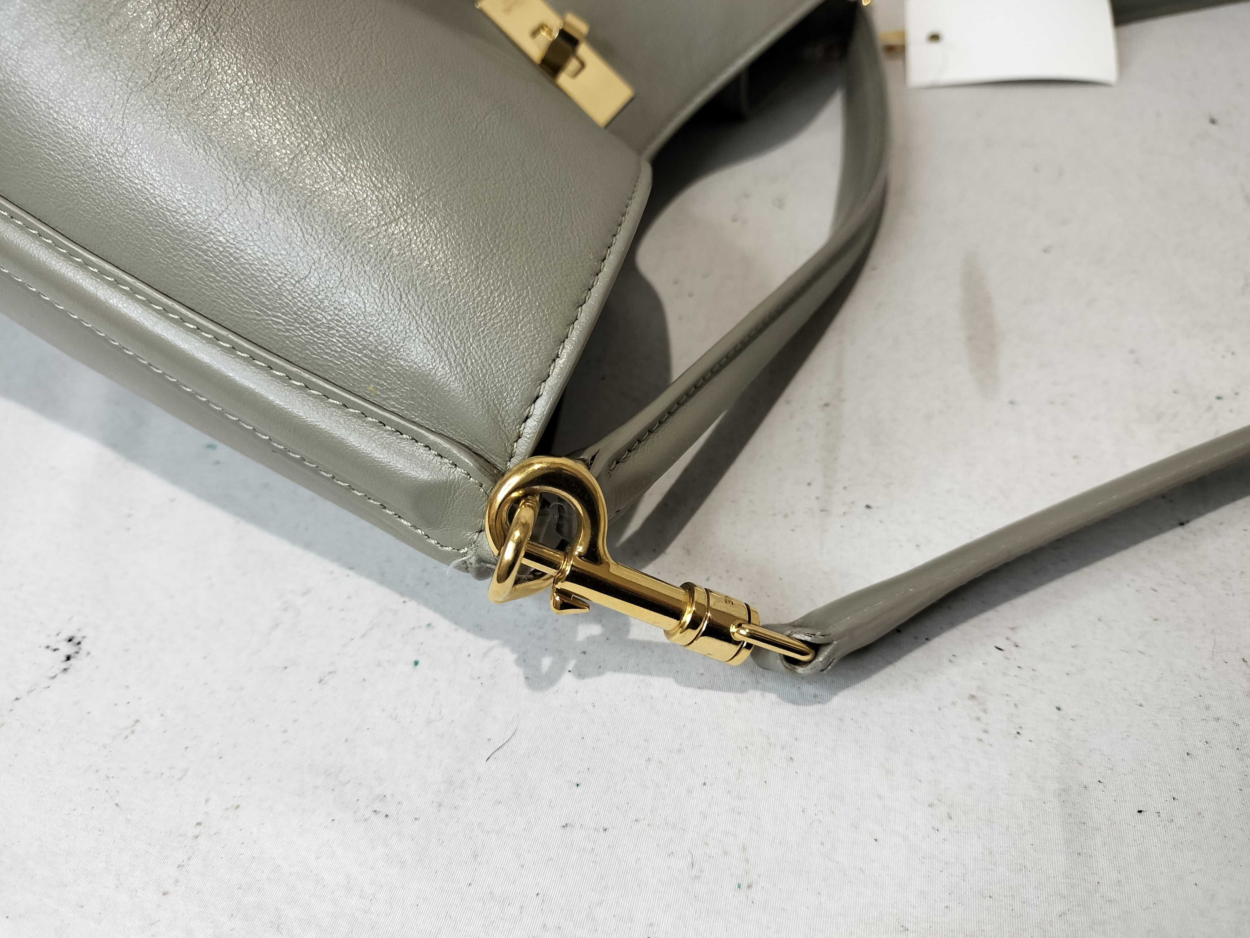 Leather 2-Way Turn-Lock Shoulder Bag — view 6