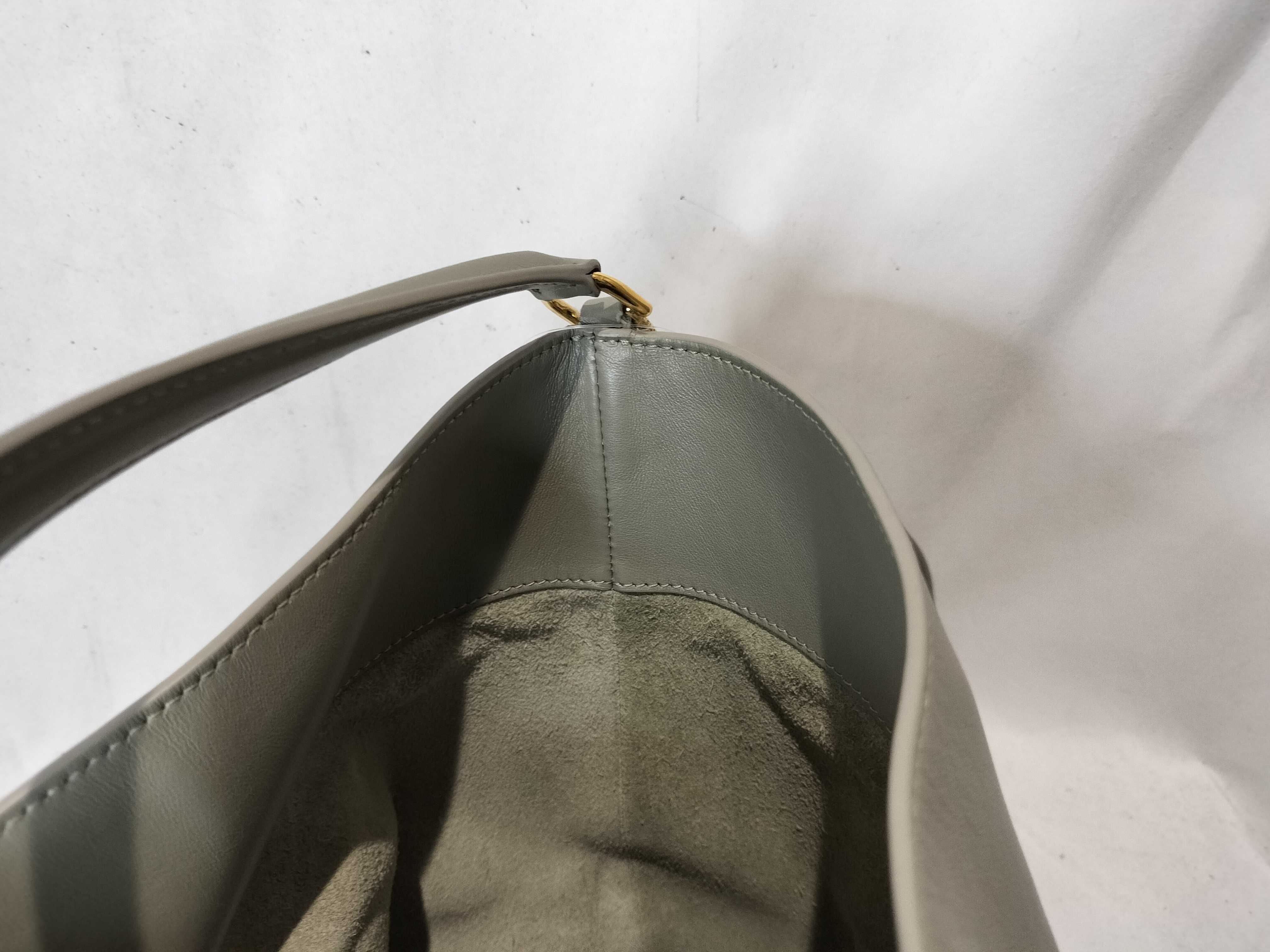 Leather 2-Way Turn-Lock Shoulder Bag — view 10