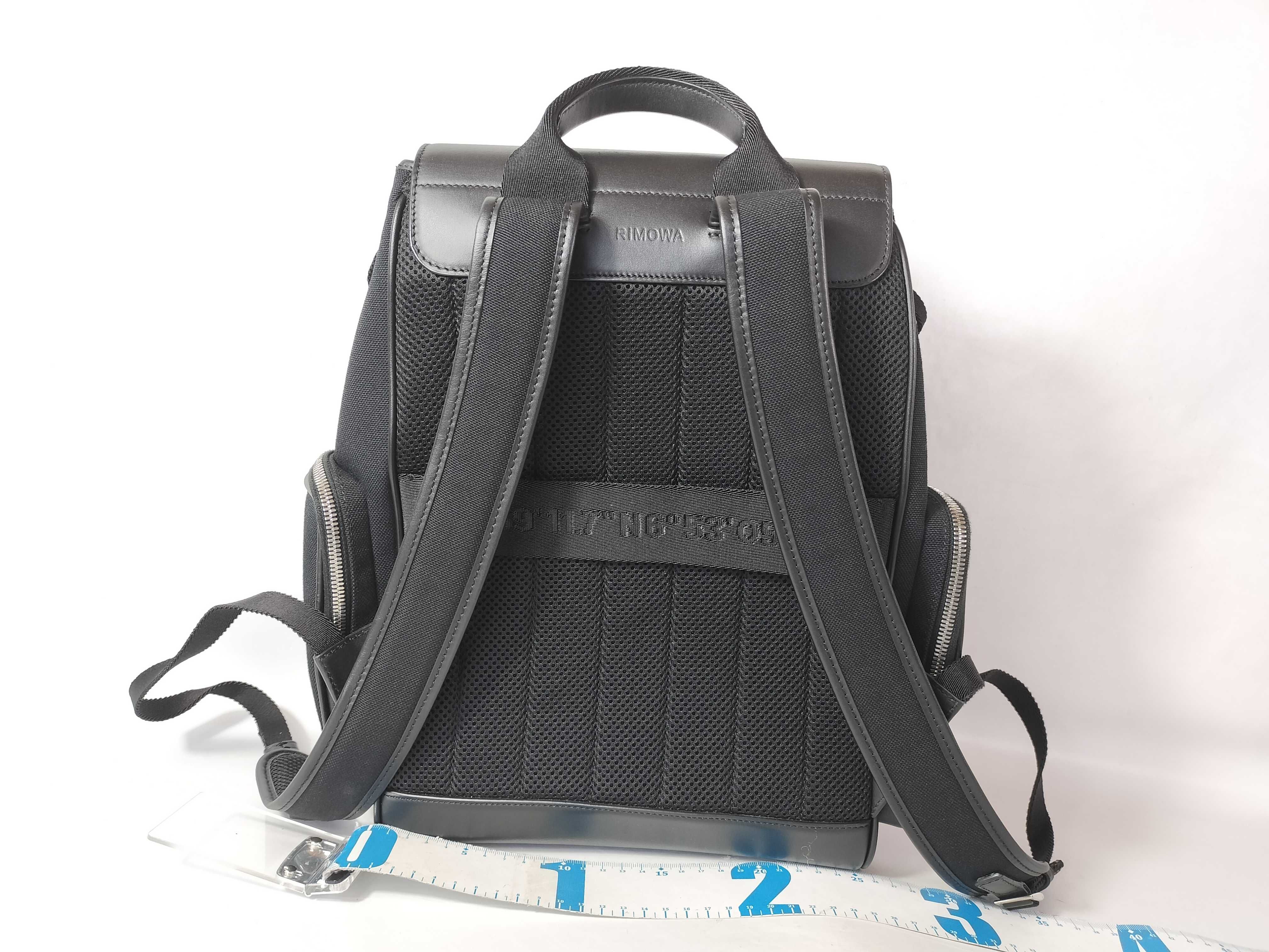 Never Still Flap Backpack, Canvas/Leather, Black. — view 2