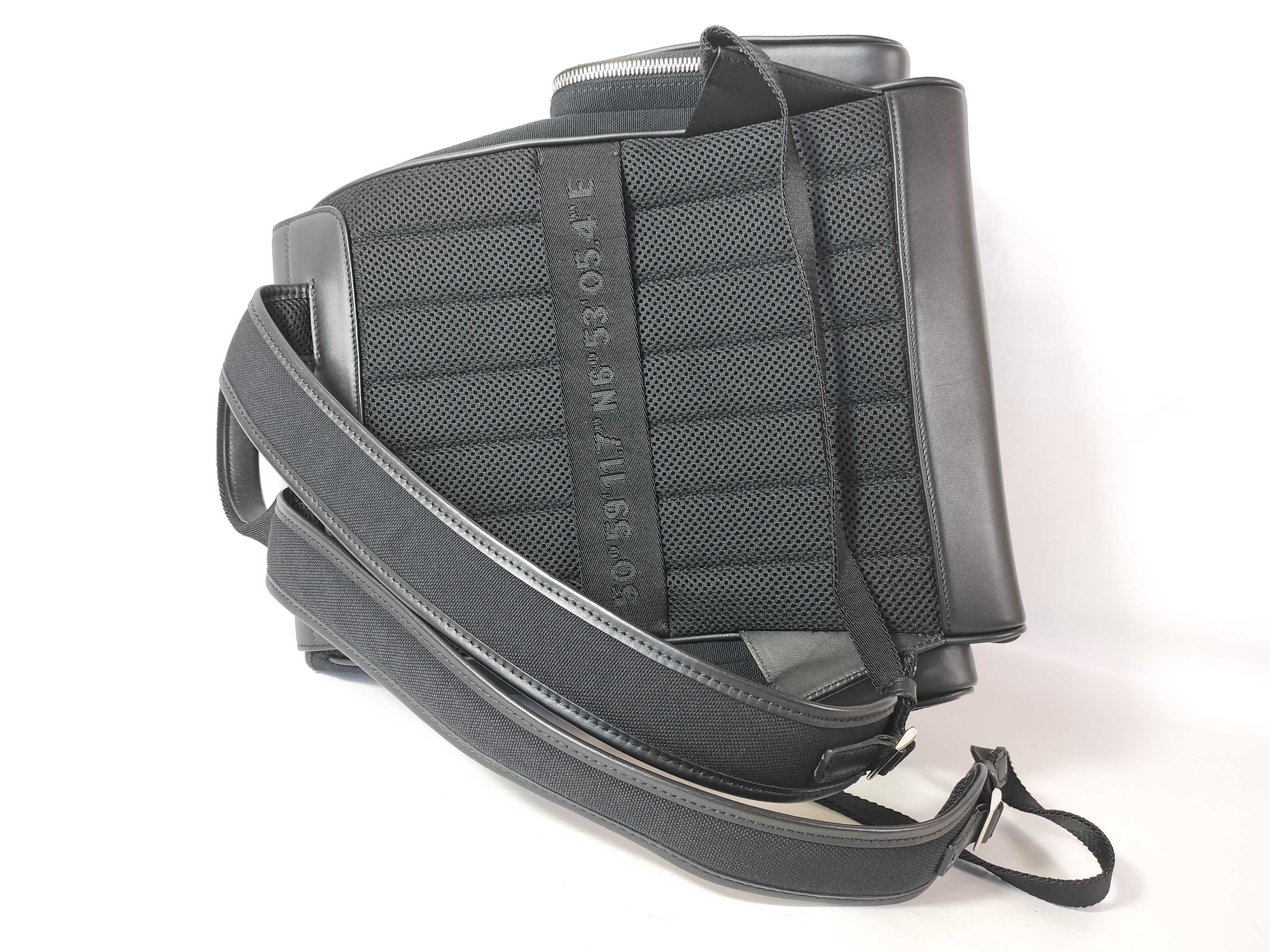 Never Still Flap Backpack, Canvas/Leather, Black. — view 3
