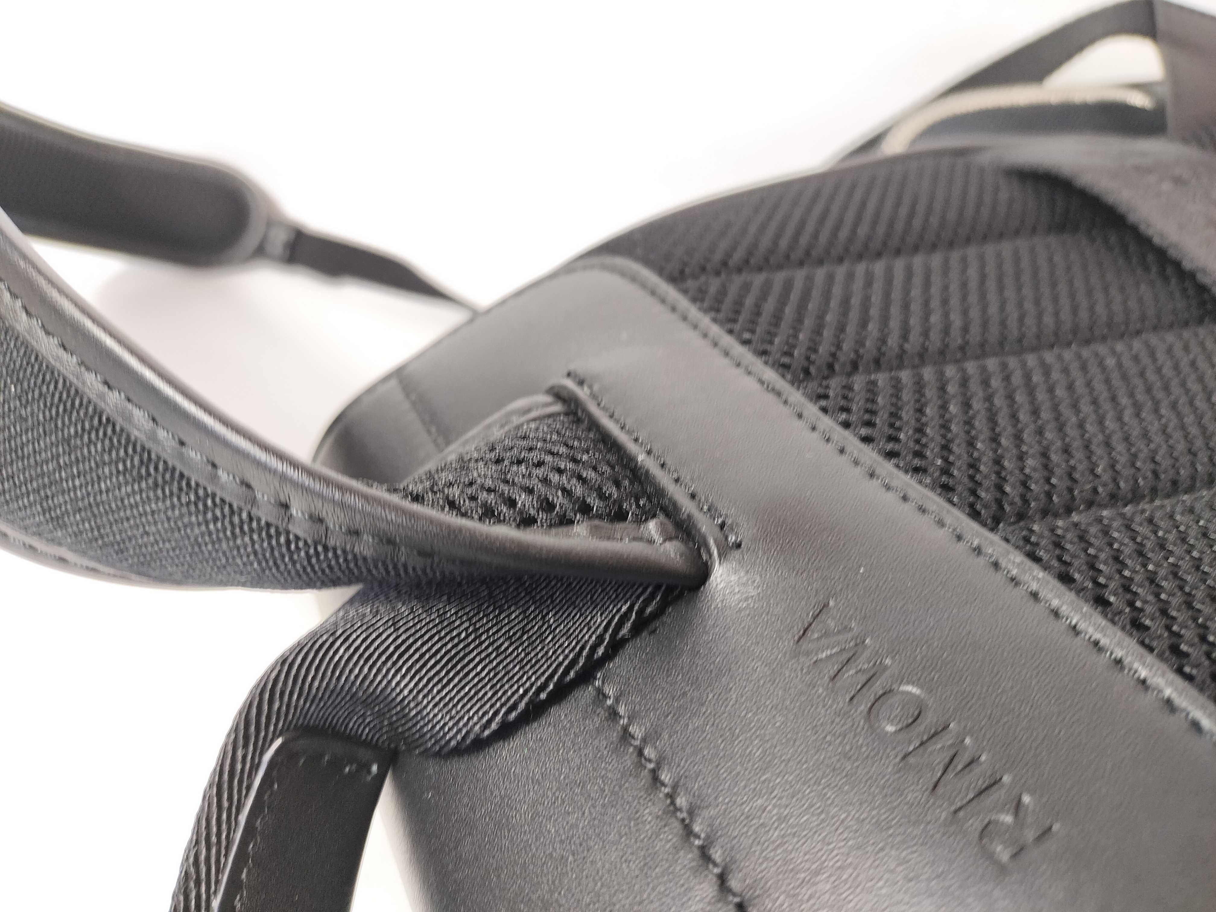 Never Still Flap Backpack, Canvas/Leather, Black. — view 5