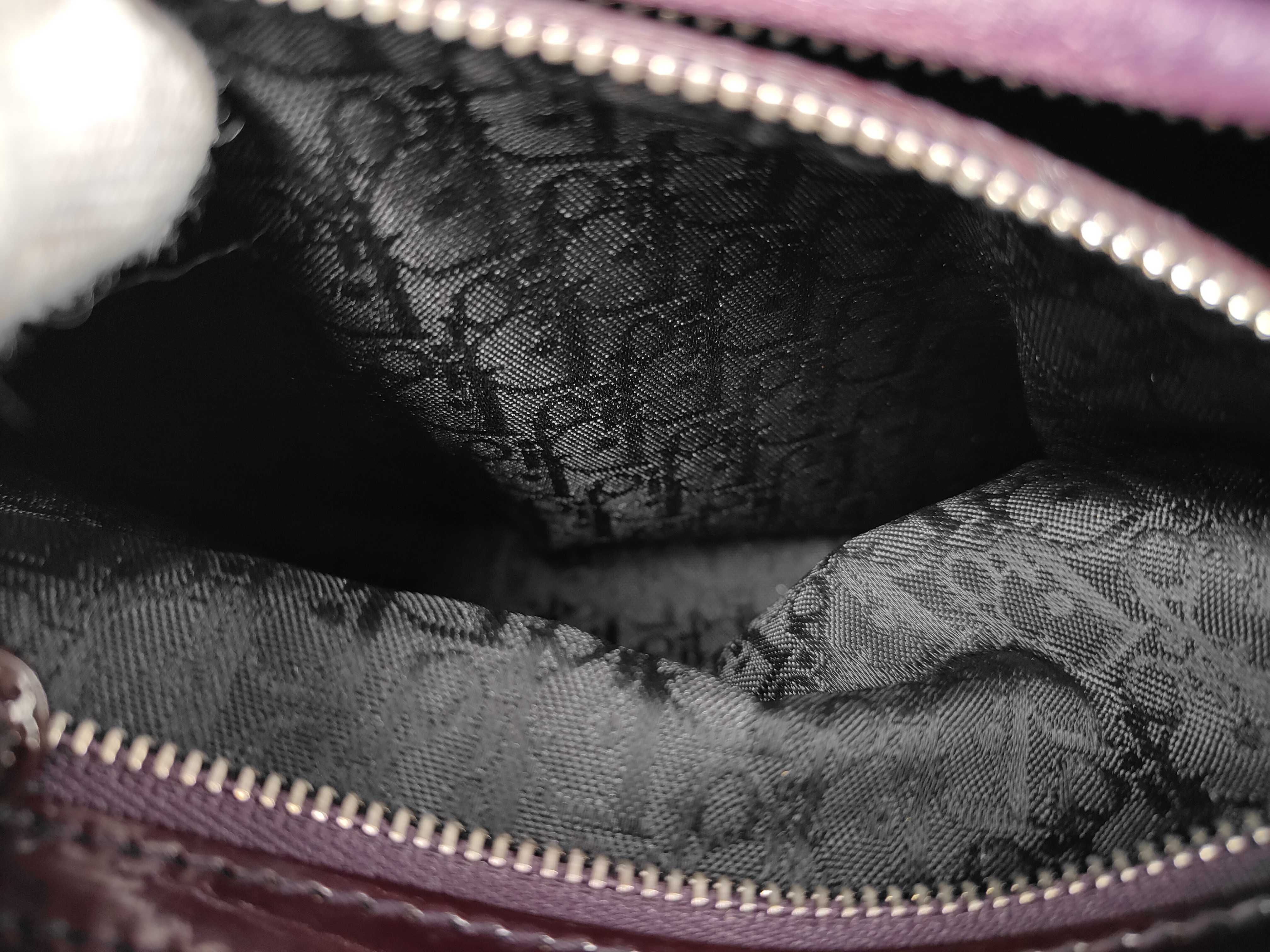Lady Dior Enamel Handbag with Stamp — view 14