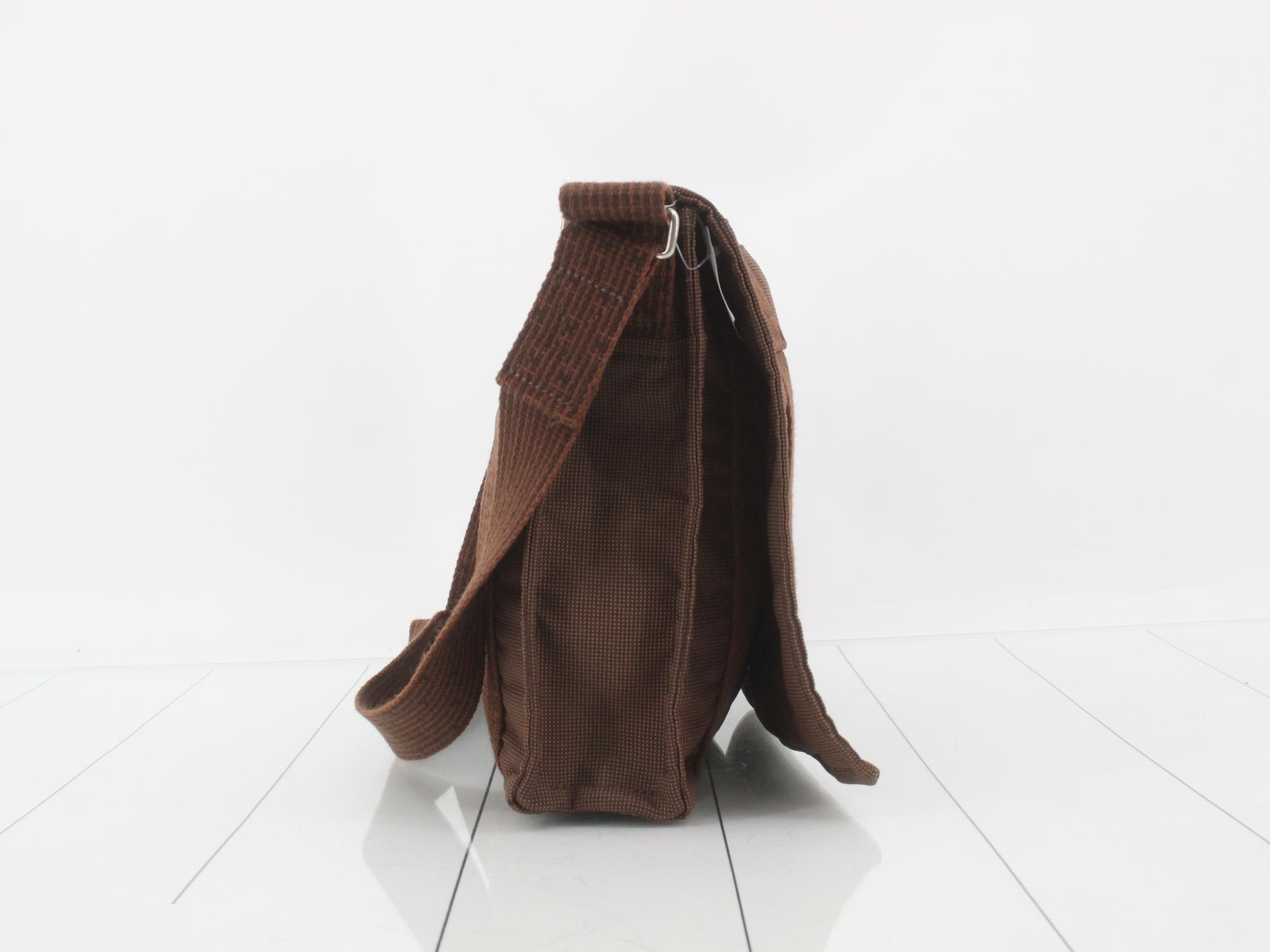 Aleline Bassas PM Shoulder Bag, Canvas, Brown — view 4