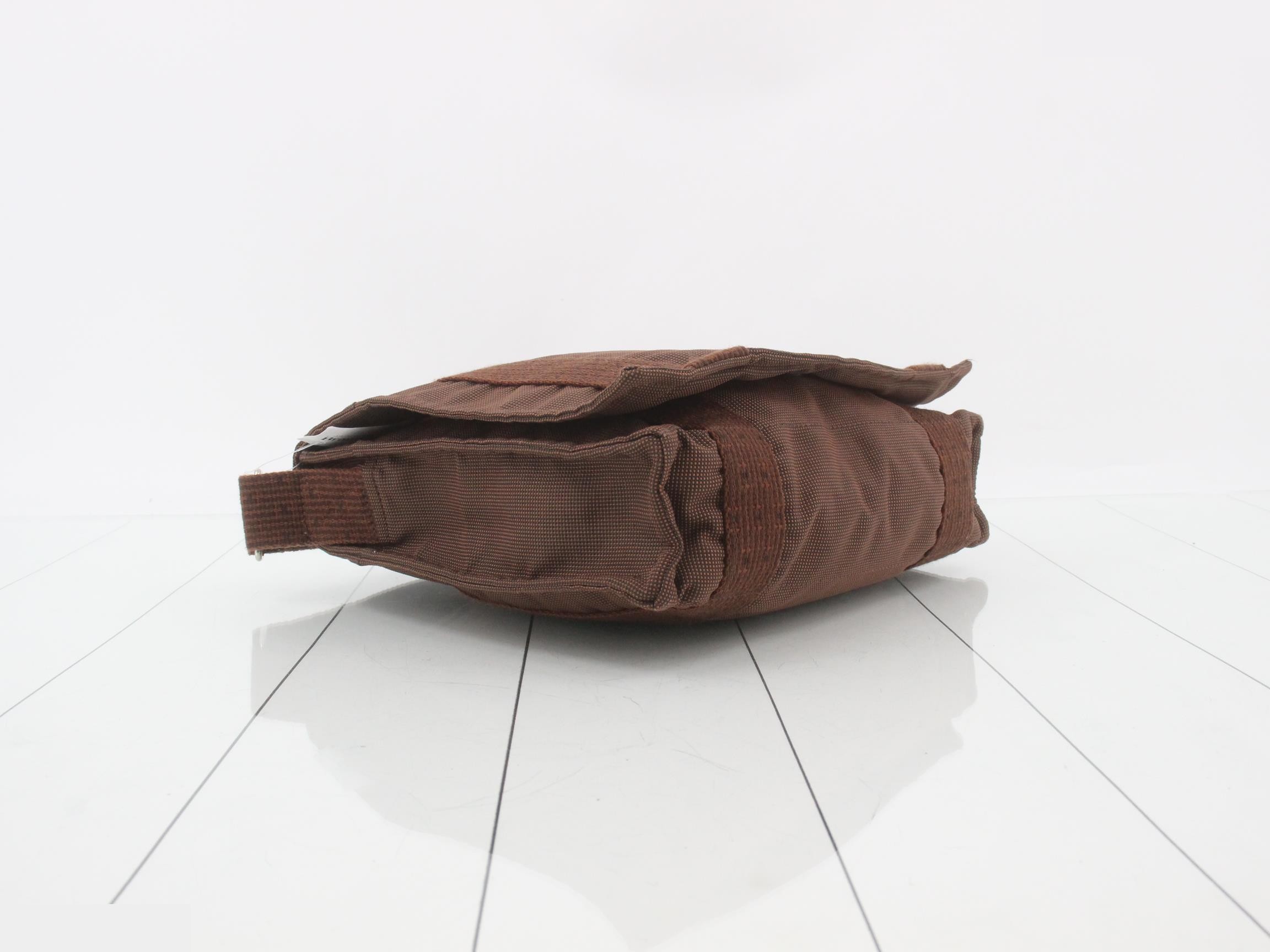Aleline Bassas PM Shoulder Bag, Canvas, Brown — view 5