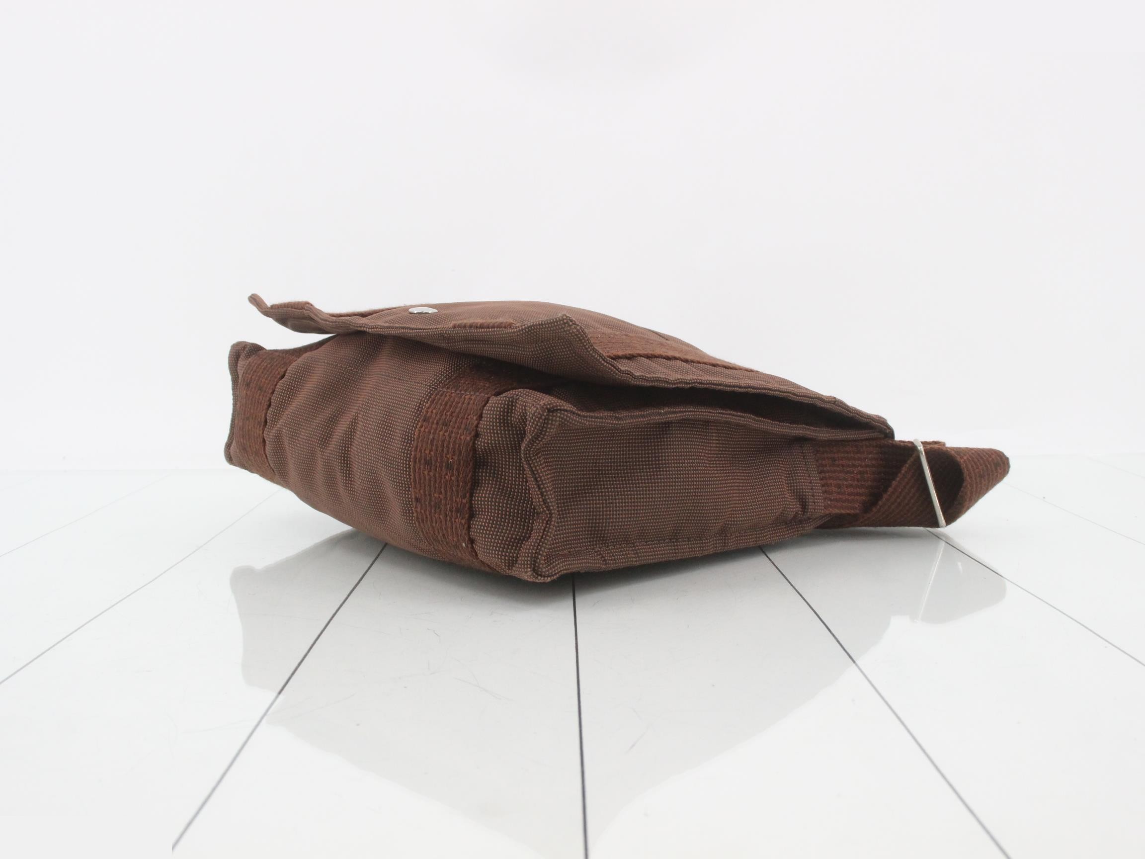 Aleline Bassas PM Shoulder Bag, Canvas, Brown — view 6