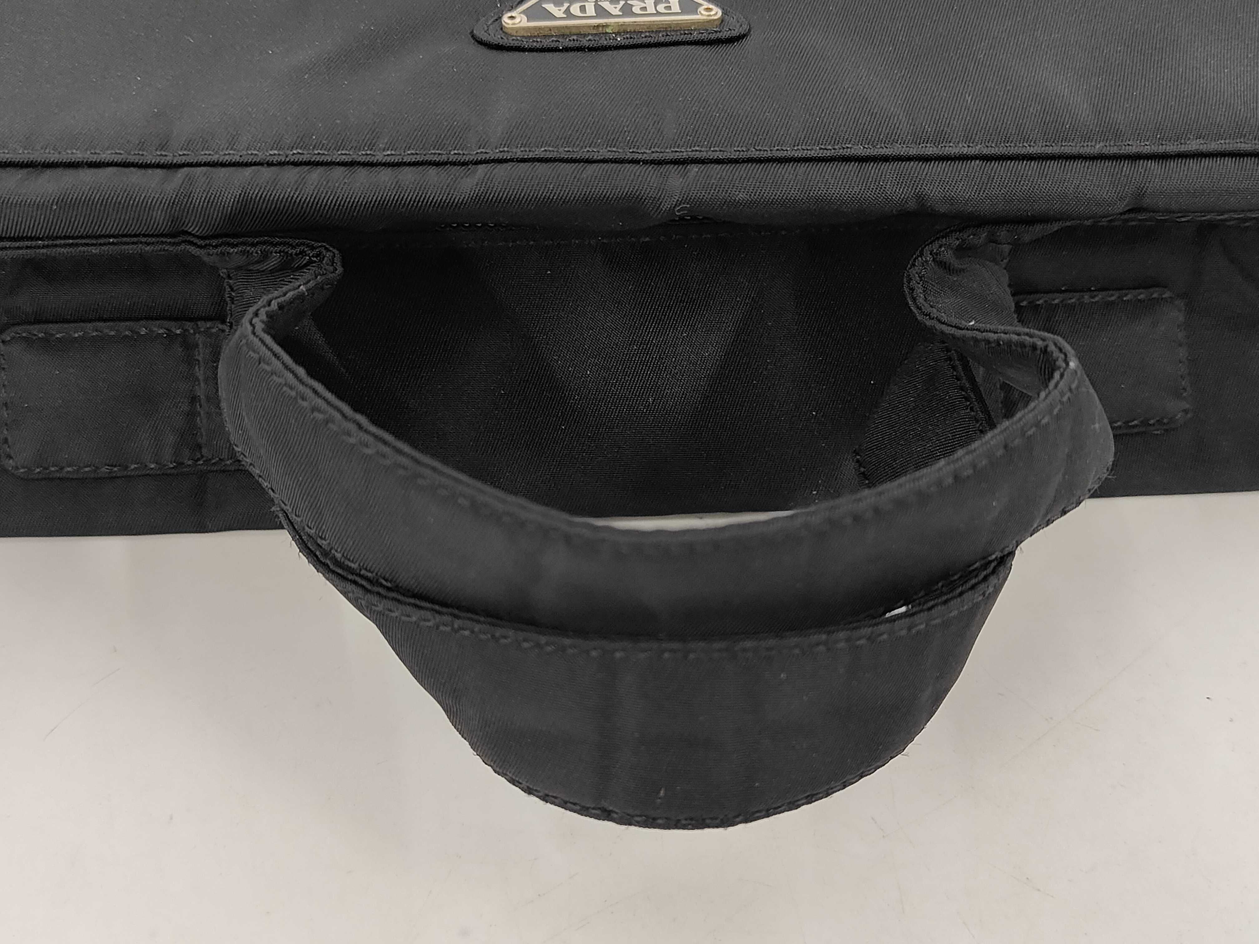 nylon handbag, black, business bag. — view 5