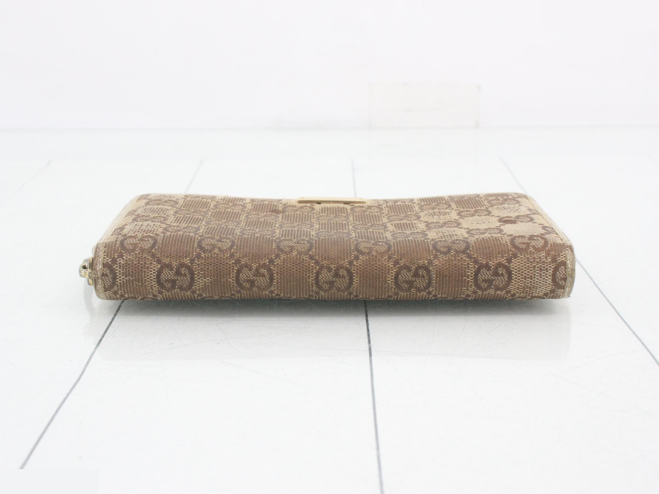 GG Canvas Round Zipper Long Wallet — view 3