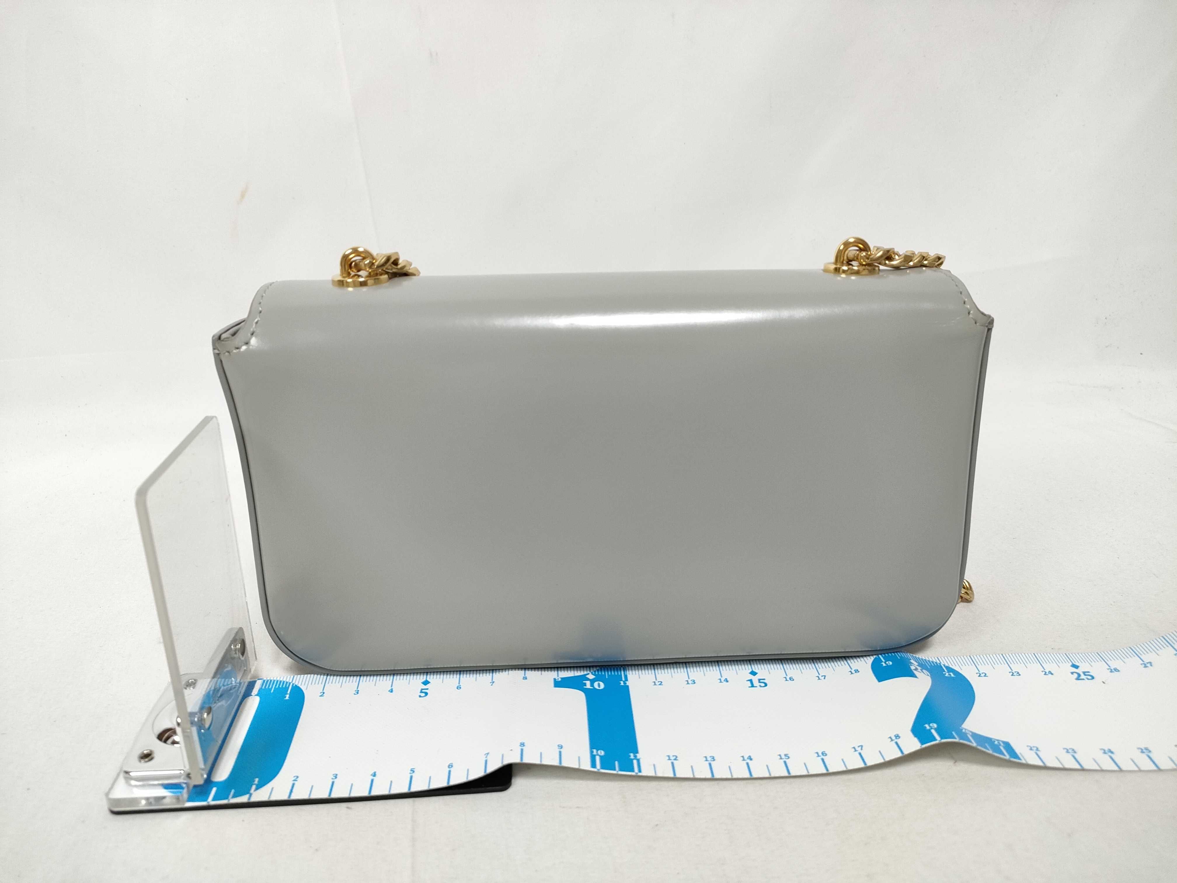 Triomphe Shoulder Bag Claude Leather Grey Shoulder Bag — view 2