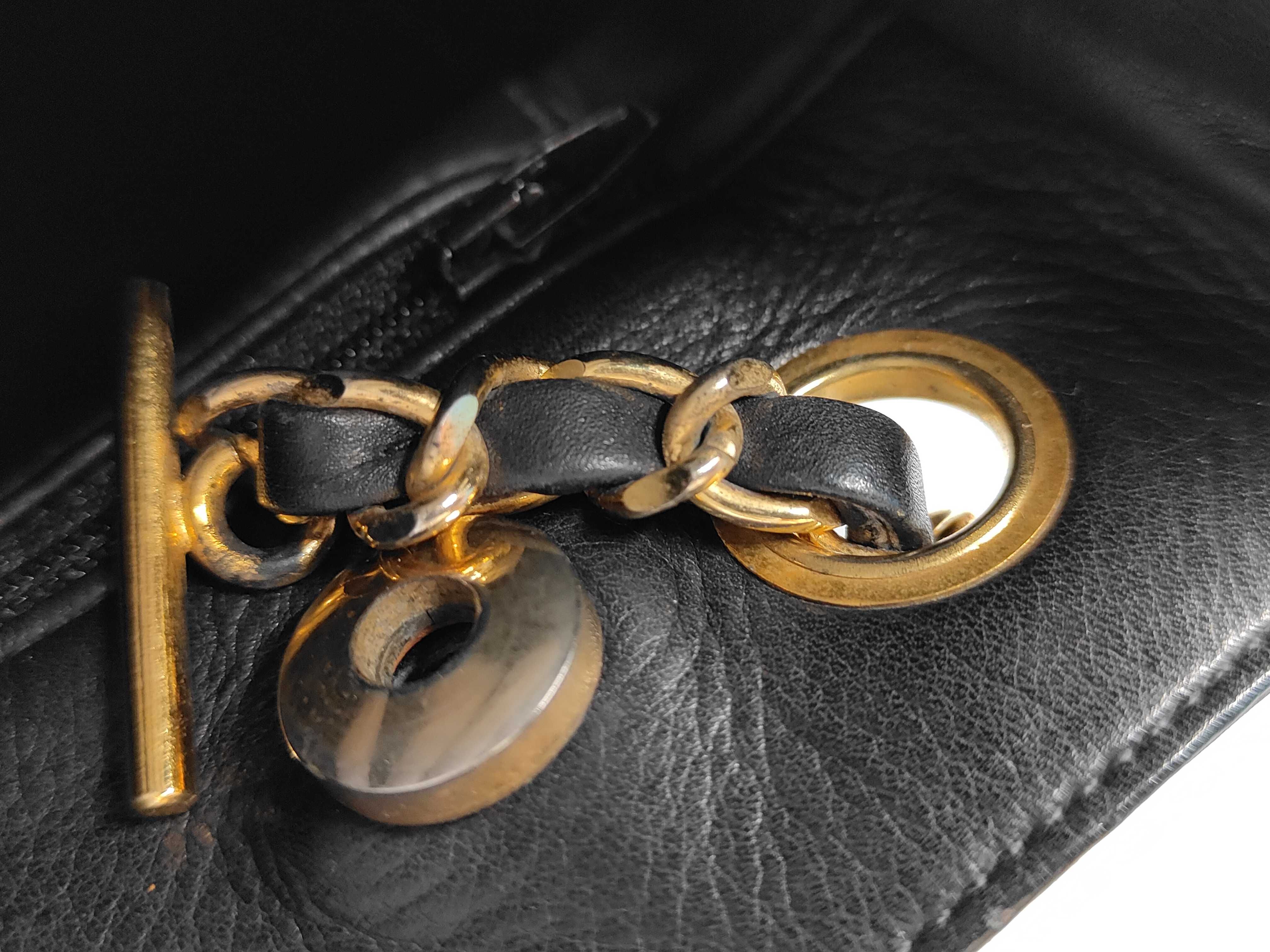 Lambskin Matelassé Chain Shoulder Bag, Gold Hardware, Black, Seal 0843254 Shoulder Bag — view 5