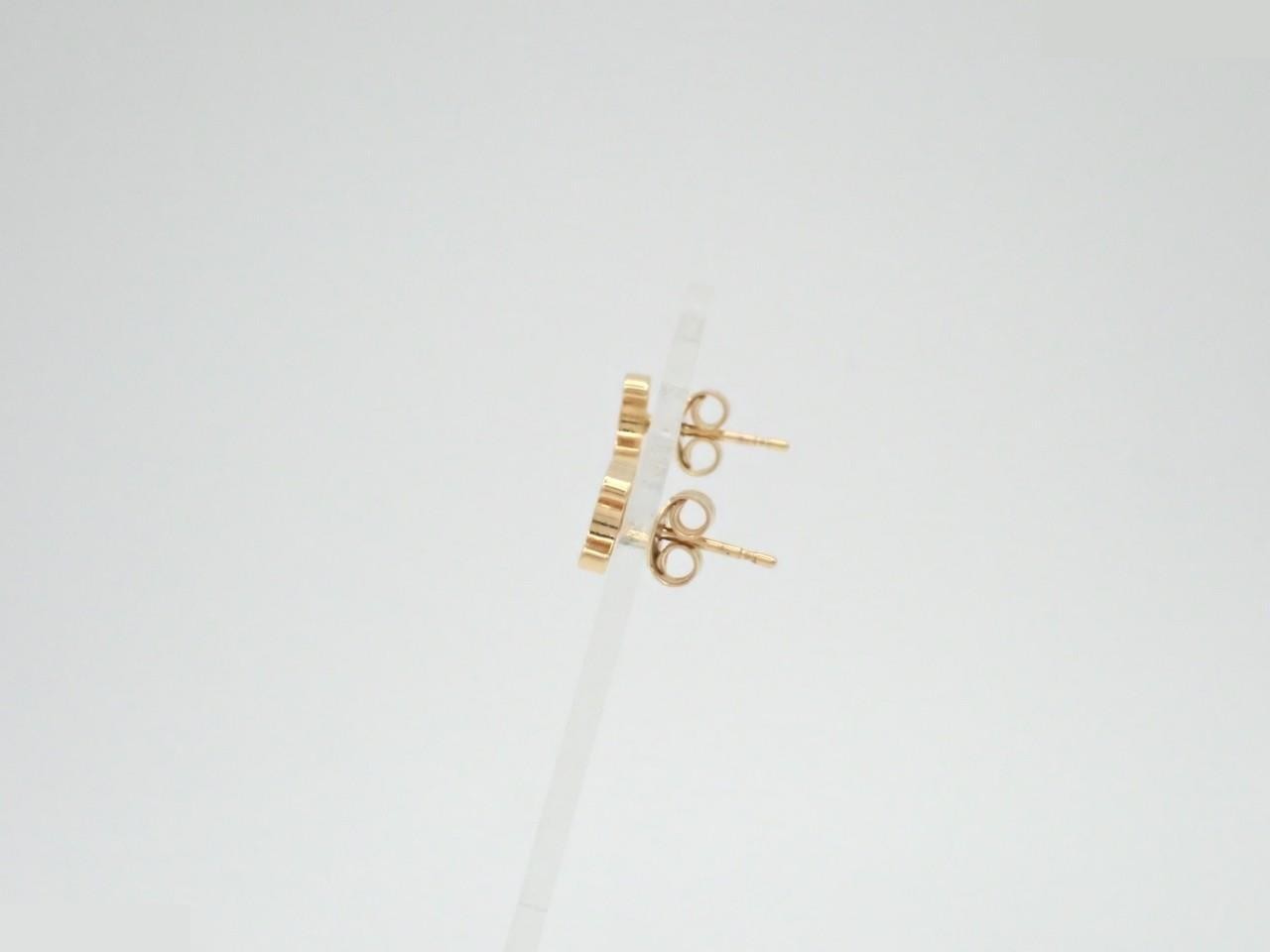 Triomphe earrings, gold hardware, total weight approximately 1.88g — view 3